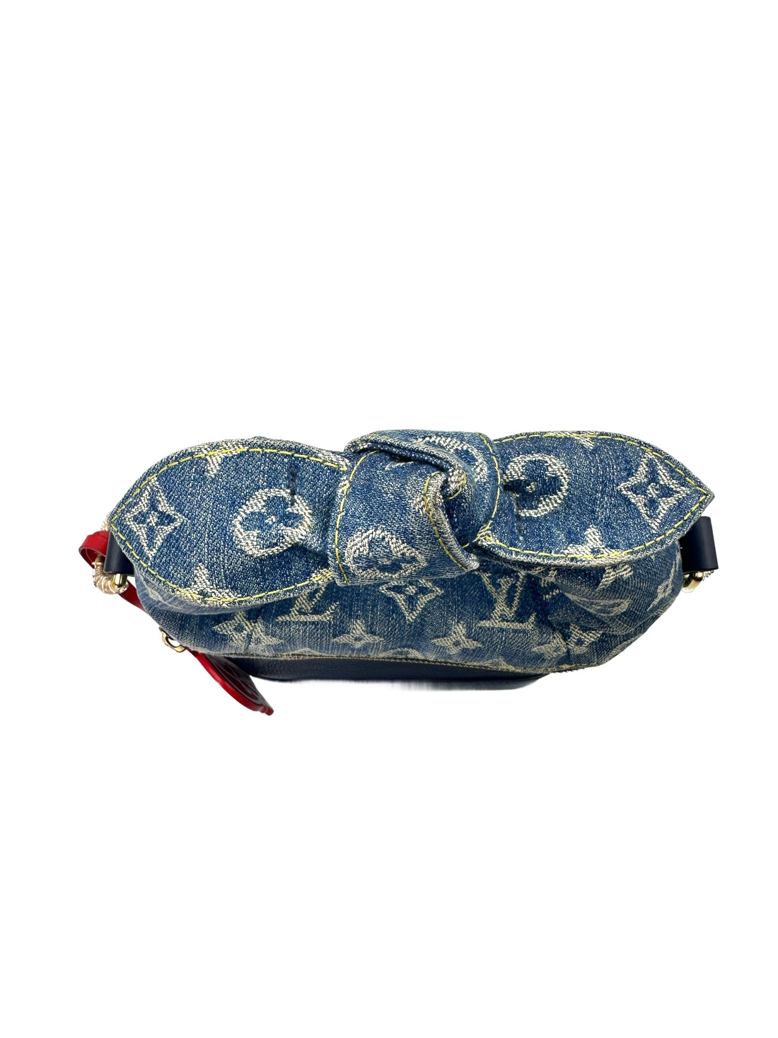 Louis Vuitton x Nigo Japanese Cruiser Blue Monogram Denim & Taurillon Leather Bag IRIS040