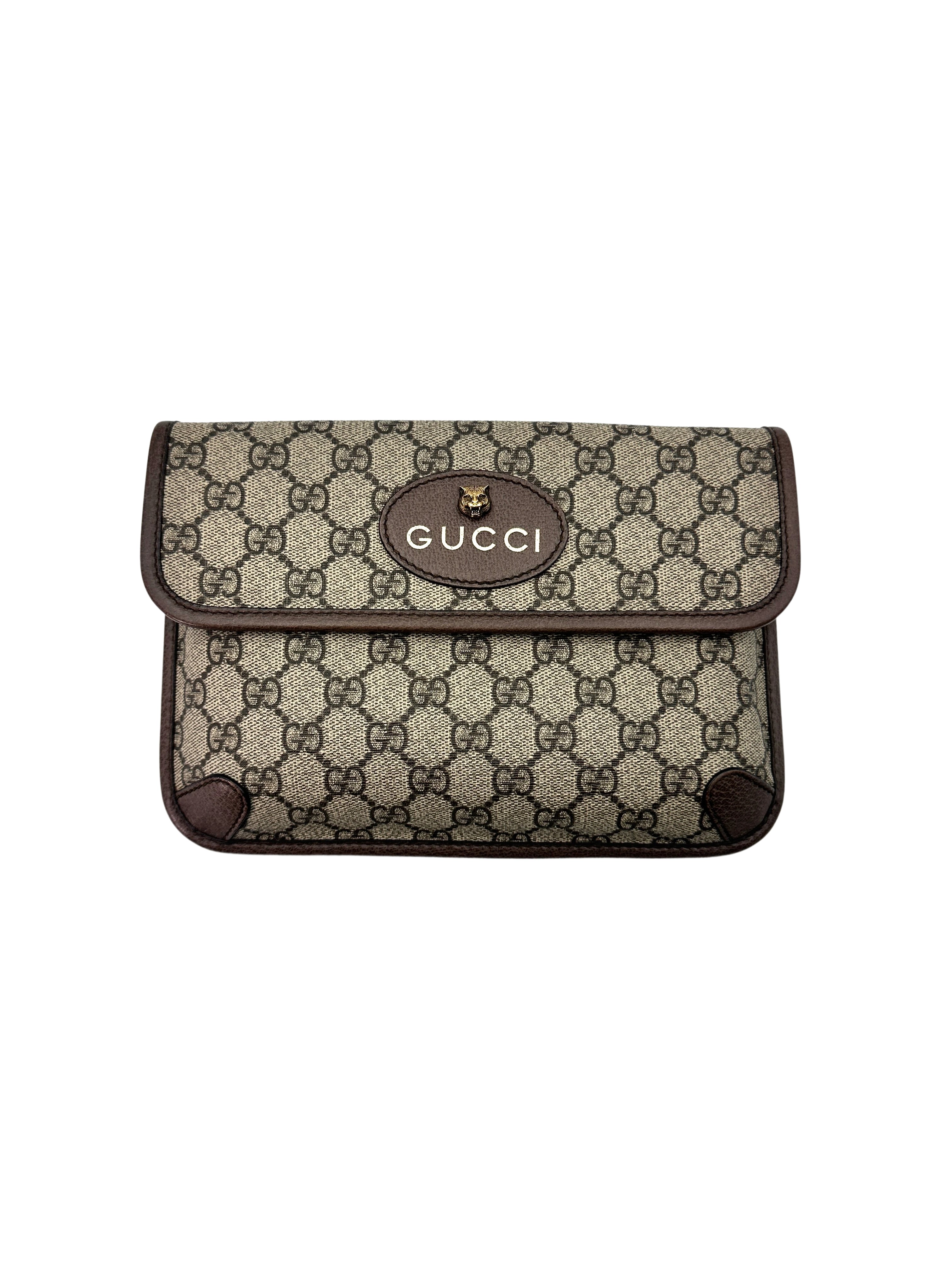 Gucci Neo Vintage GG Supreme Bag With Tiger Head GG643