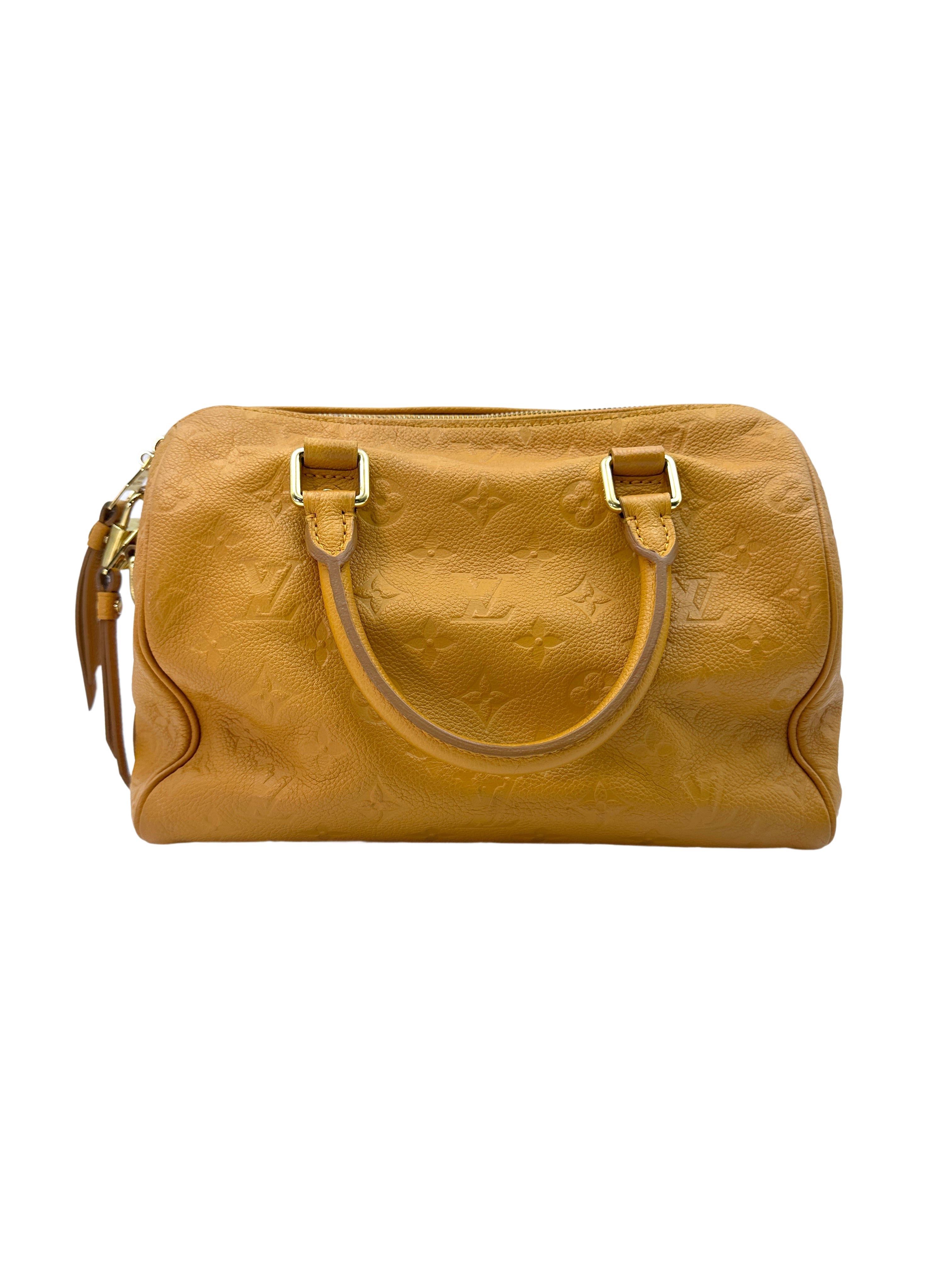 Louis Vuitton Speedy25 Yellow Monogram Empreinte Handle Bag LV2008