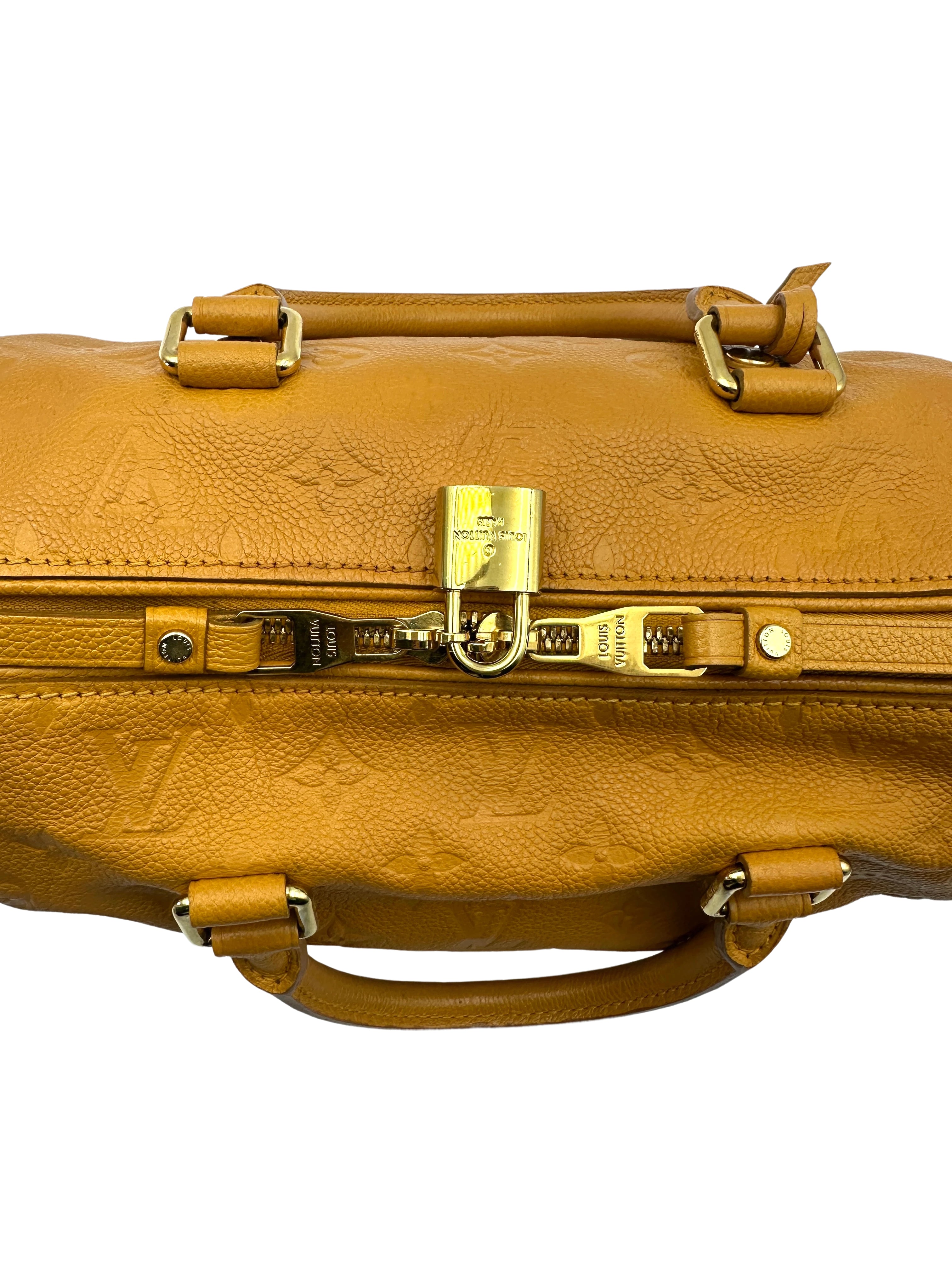 Louis Vuitton Speedy25 Yellow Monogram Empreinte Handle Bag LV2008