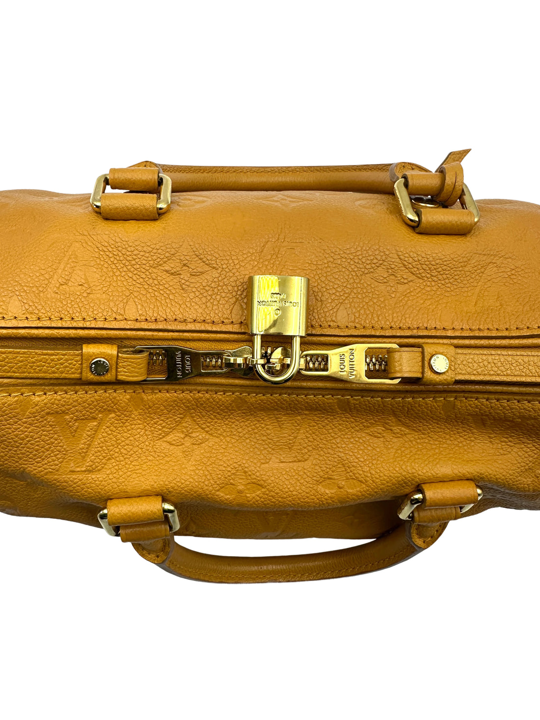 Louis Vuitton Speedy25 Yellow Monogram Empreinte Handle Bag LV2008