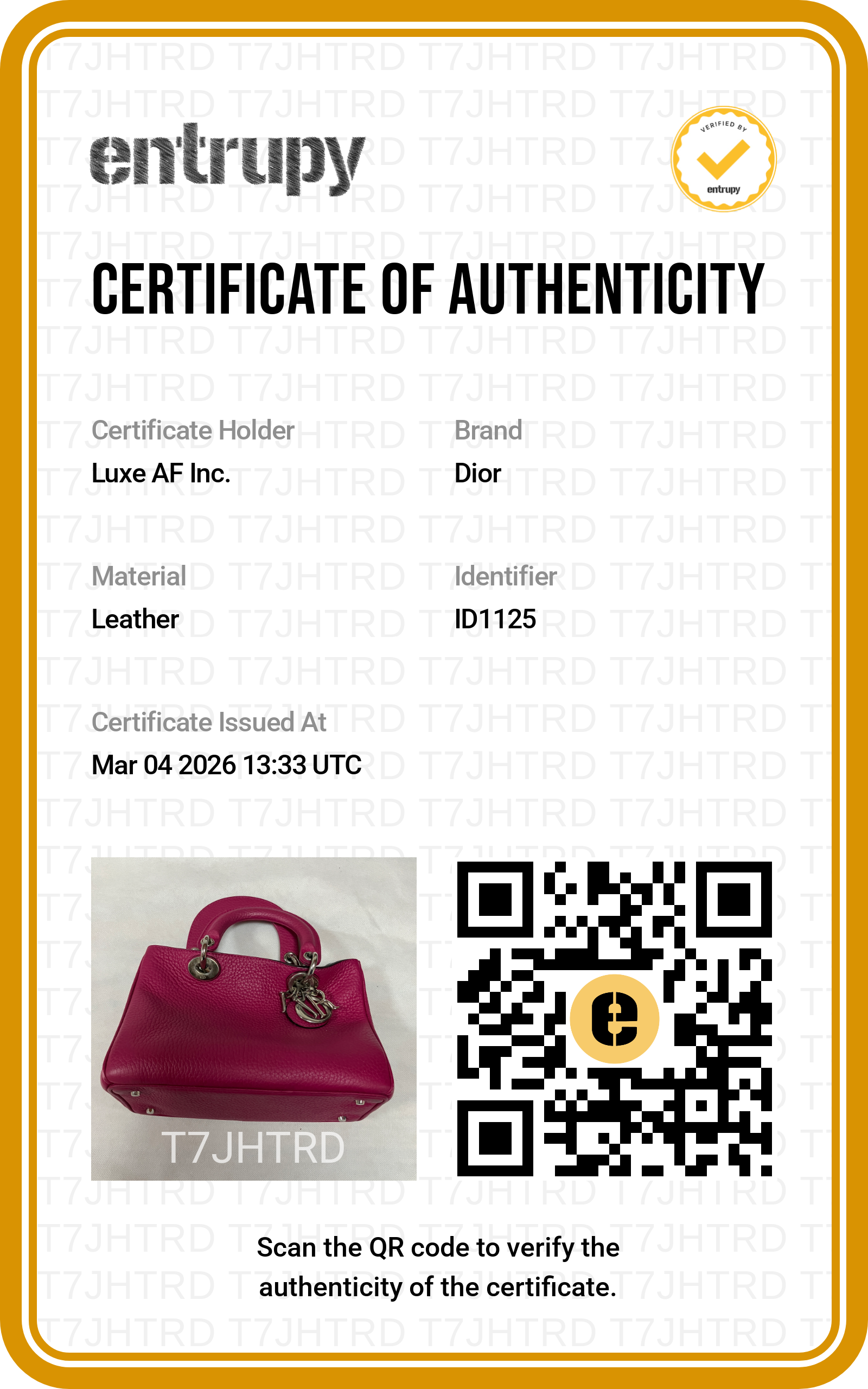 Christian Dior Diorissimo Pink Leather Handle Bag DR543