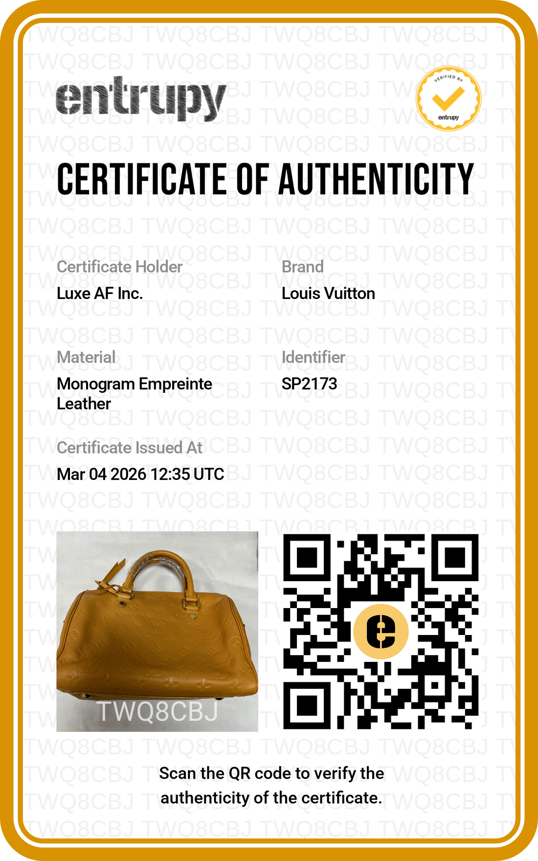 Louis Vuitton Speedy25 Yellow Monogram Empreinte Handle Bag LV2008