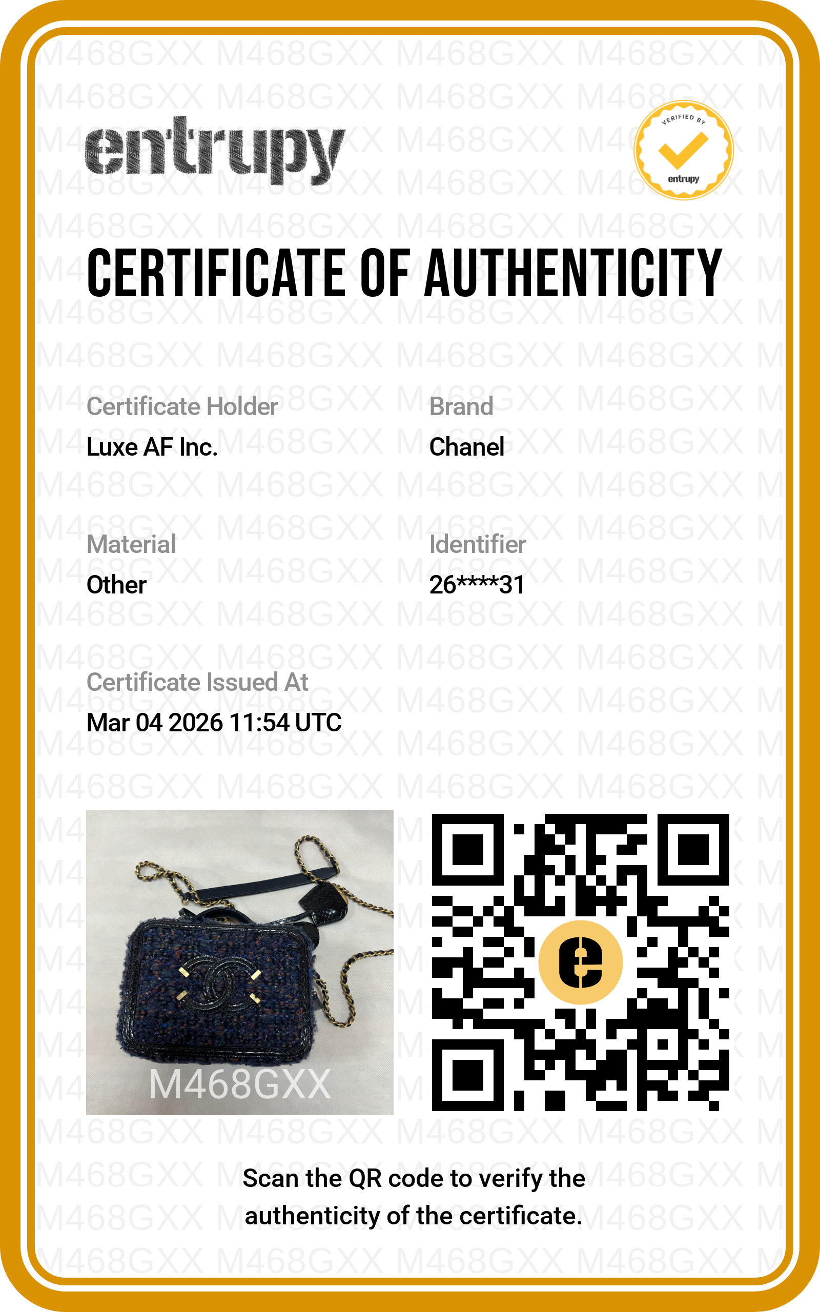 Chanel CC Filigree Navy Tweed Snakeskin Top Handle Vanity Case(26***31) IRIS042