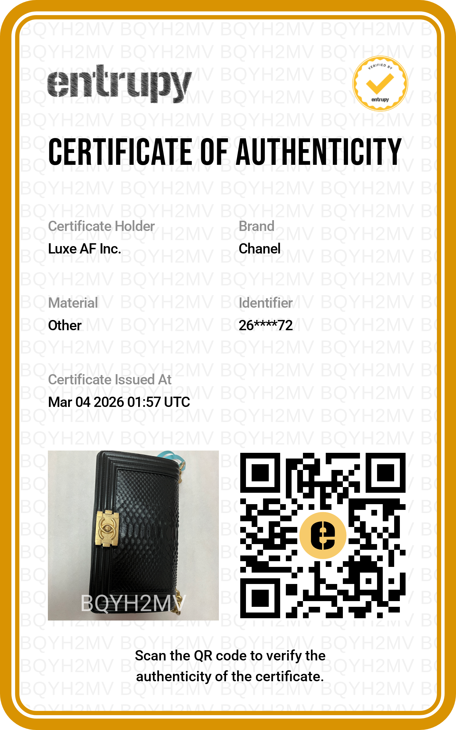 Chanel Limited Edition LeBoy Black Python Leather Flap Bag With Gold Buckle(26***72) CC1483