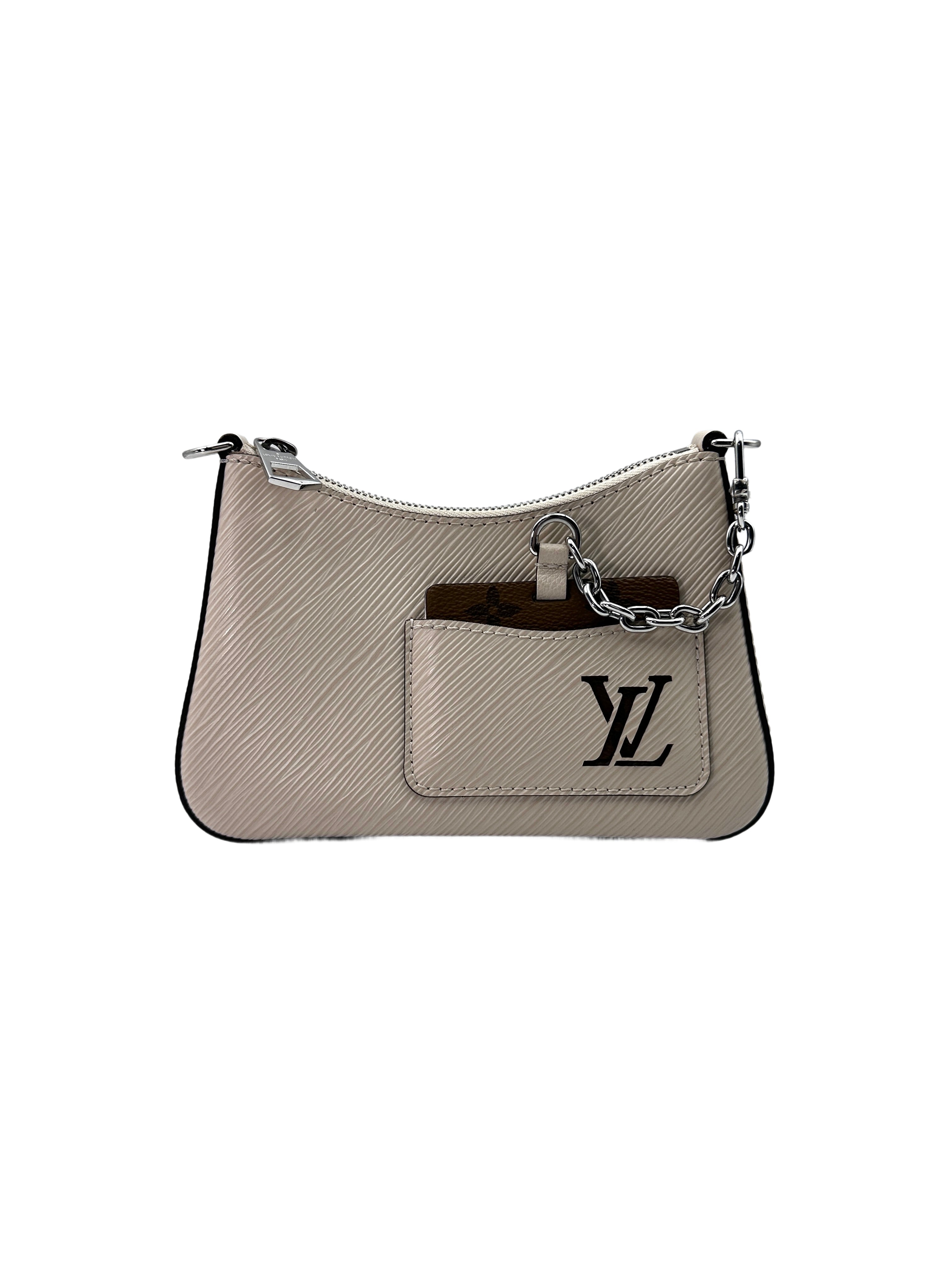 Louis Vuitton Marelle White Epi Leather Shoulder Bag LV2011