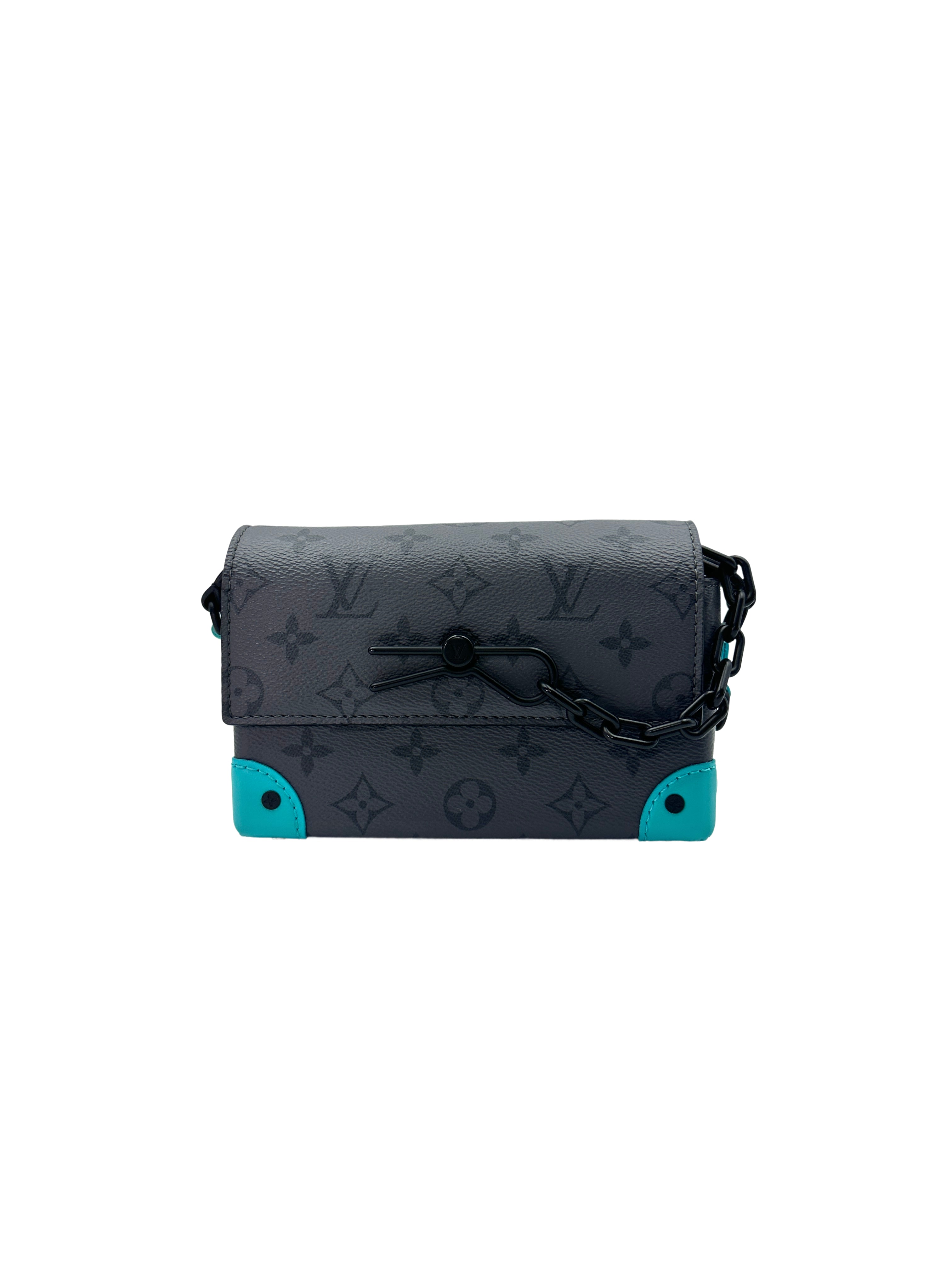 Louis Vuitton Steamer Wearable Wallet Black Monogram Eclipse Reverse Canvas Shoulder Bag LV2012