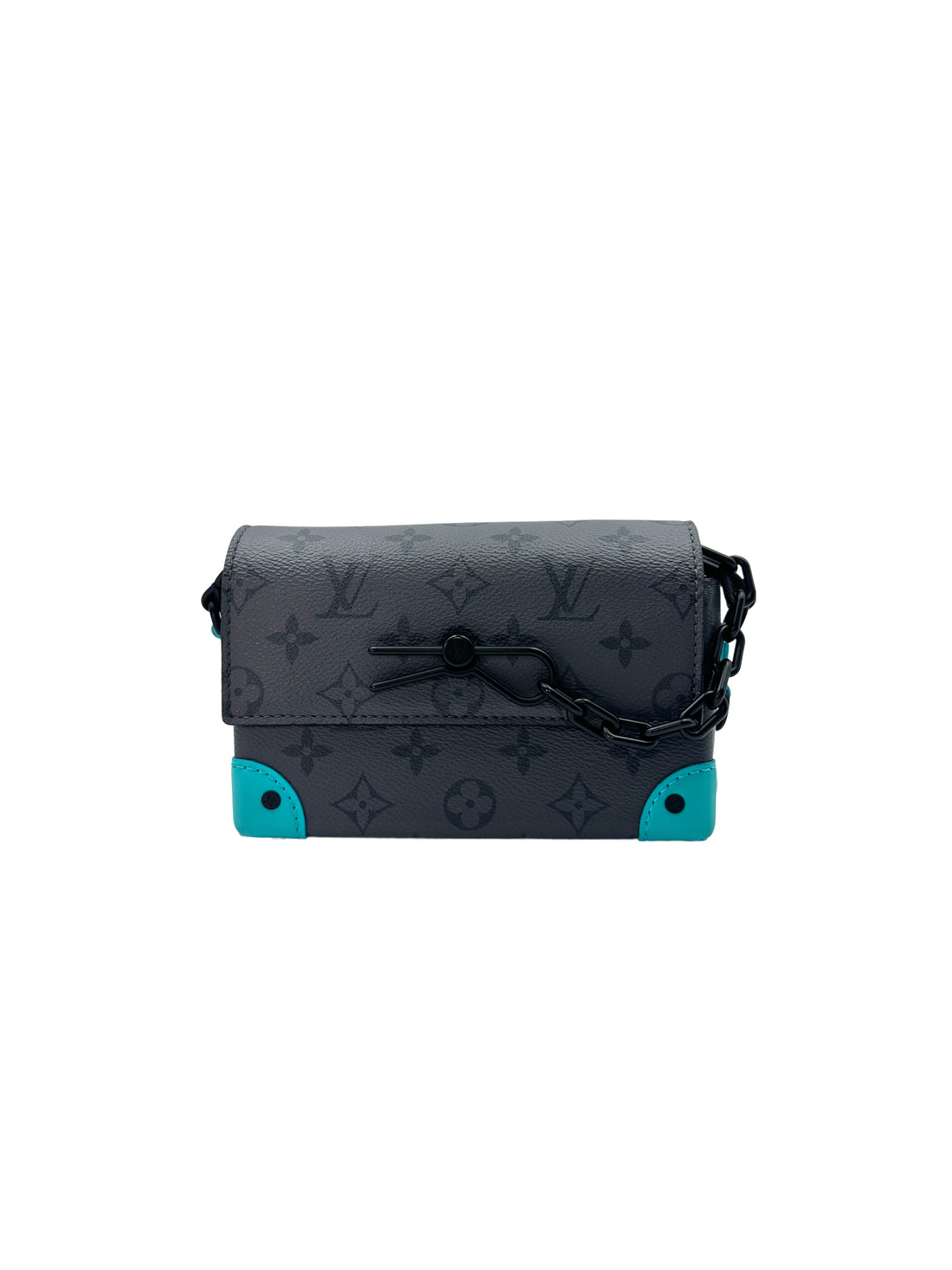 Louis Vuitton Steamer Wearable Wallet Black Monogram Eclipse Reverse Canvas Shoulder Bag LV2012