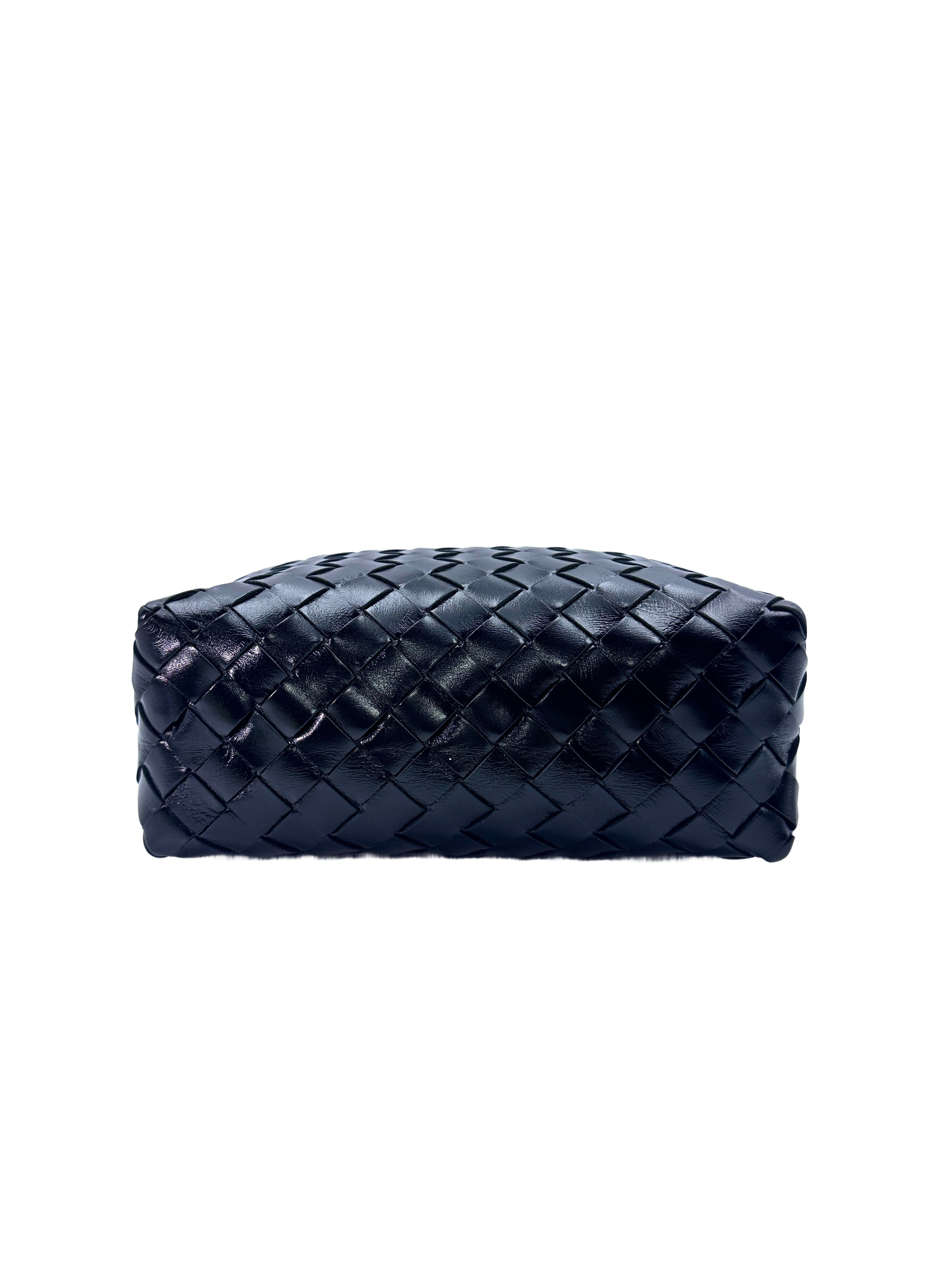 Bottega Veneta Loop Black Intrecciato Leather Shoulder Bag BV102