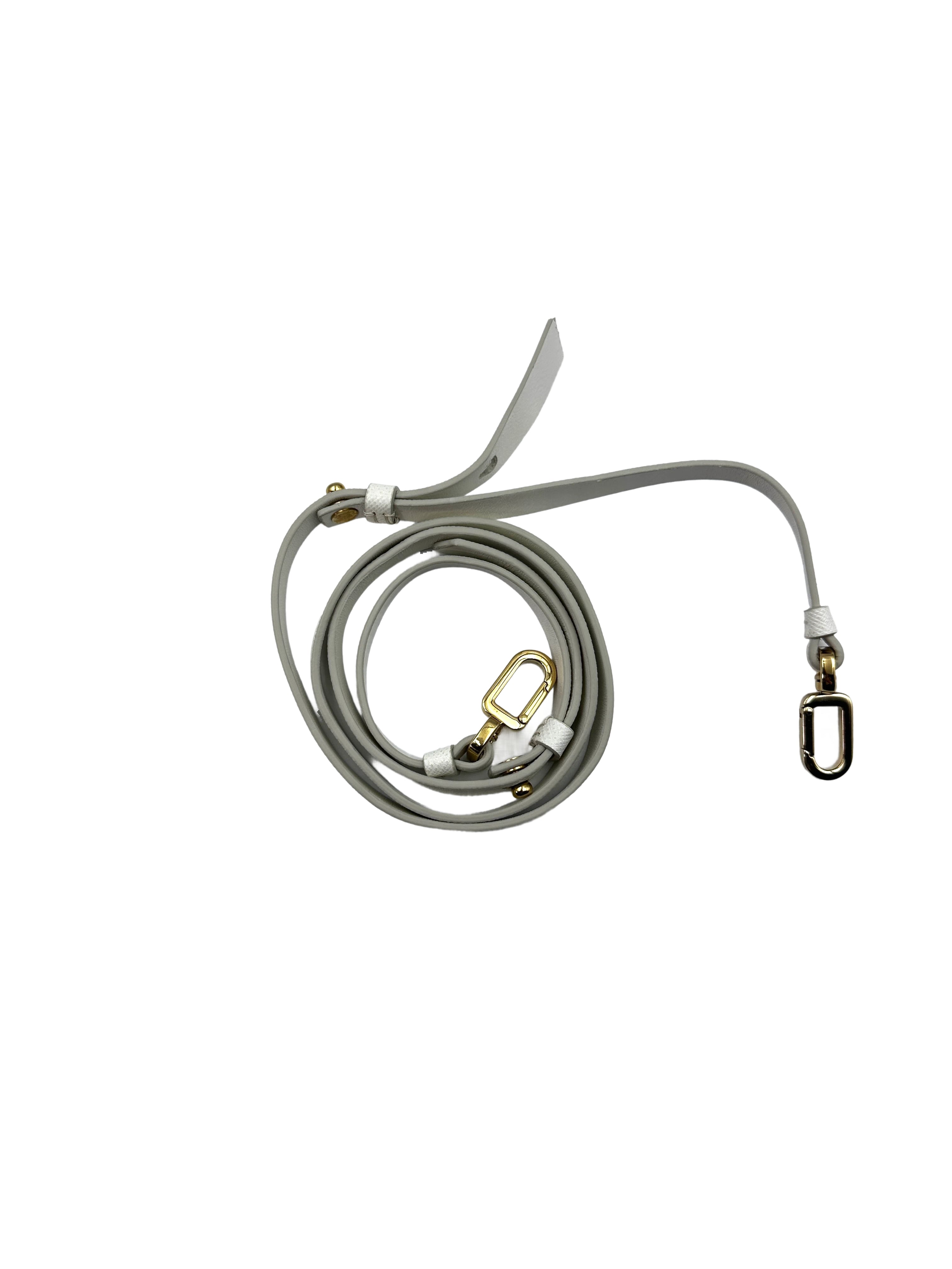 Prada Saffiano White Leather Heart Lock Wallet On Chain IRIS044