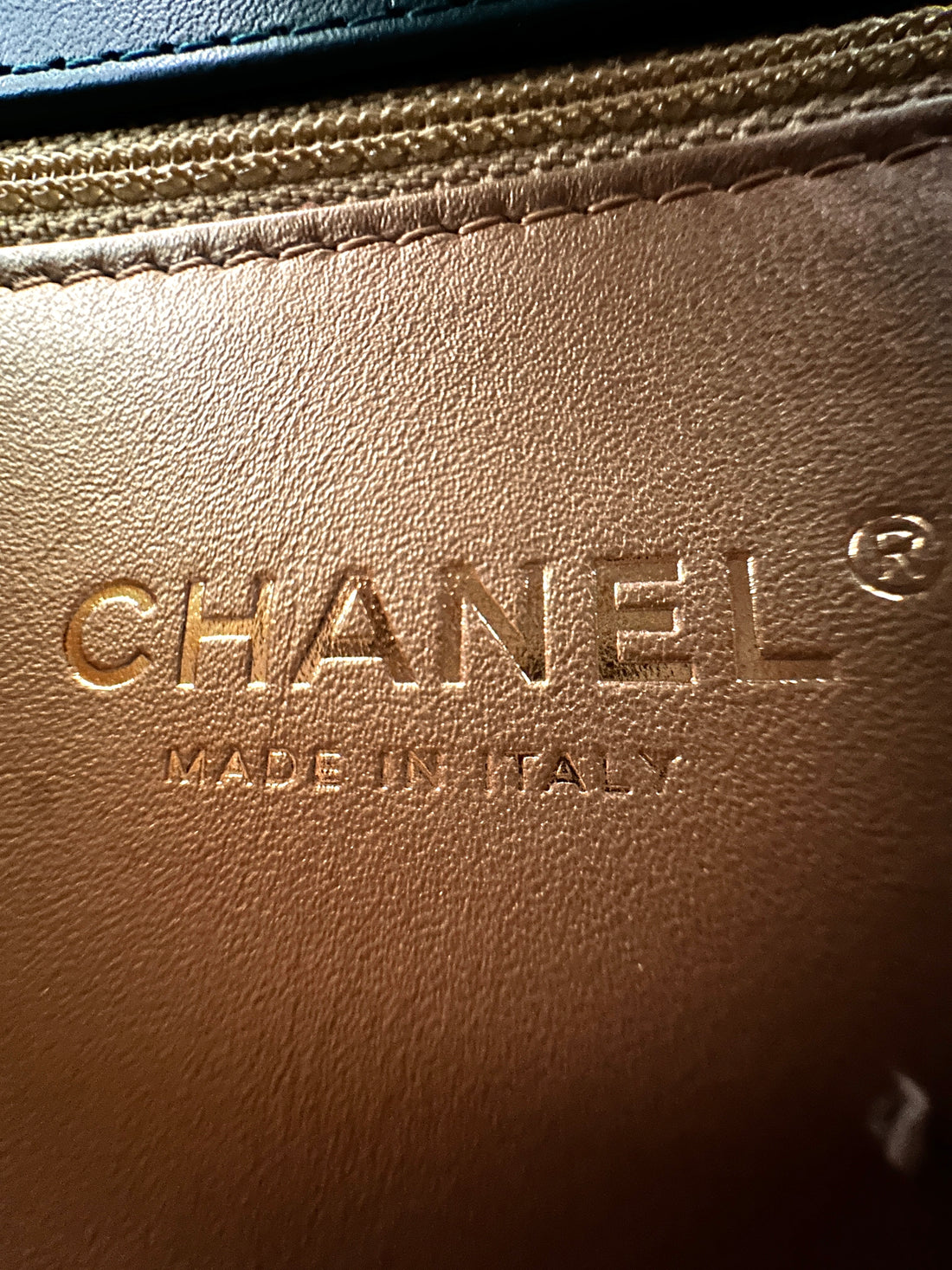 Chanel CoCo Handle Blue Quilted Leather Handle Bag With Gold Hardware(28***63) IRIS045