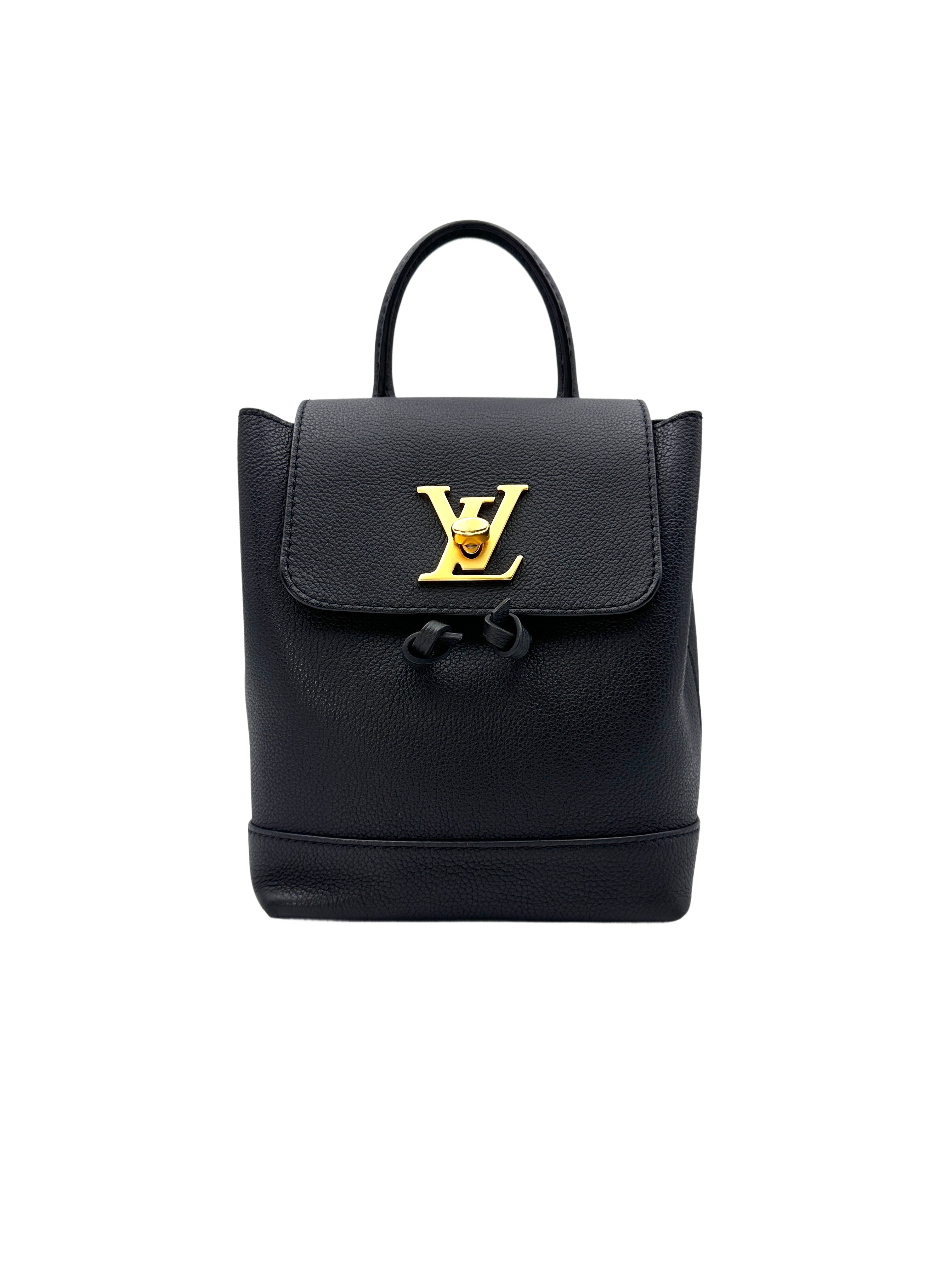 Louis Vuitton Lockme Black Taurillon Leather Backpack LV2014