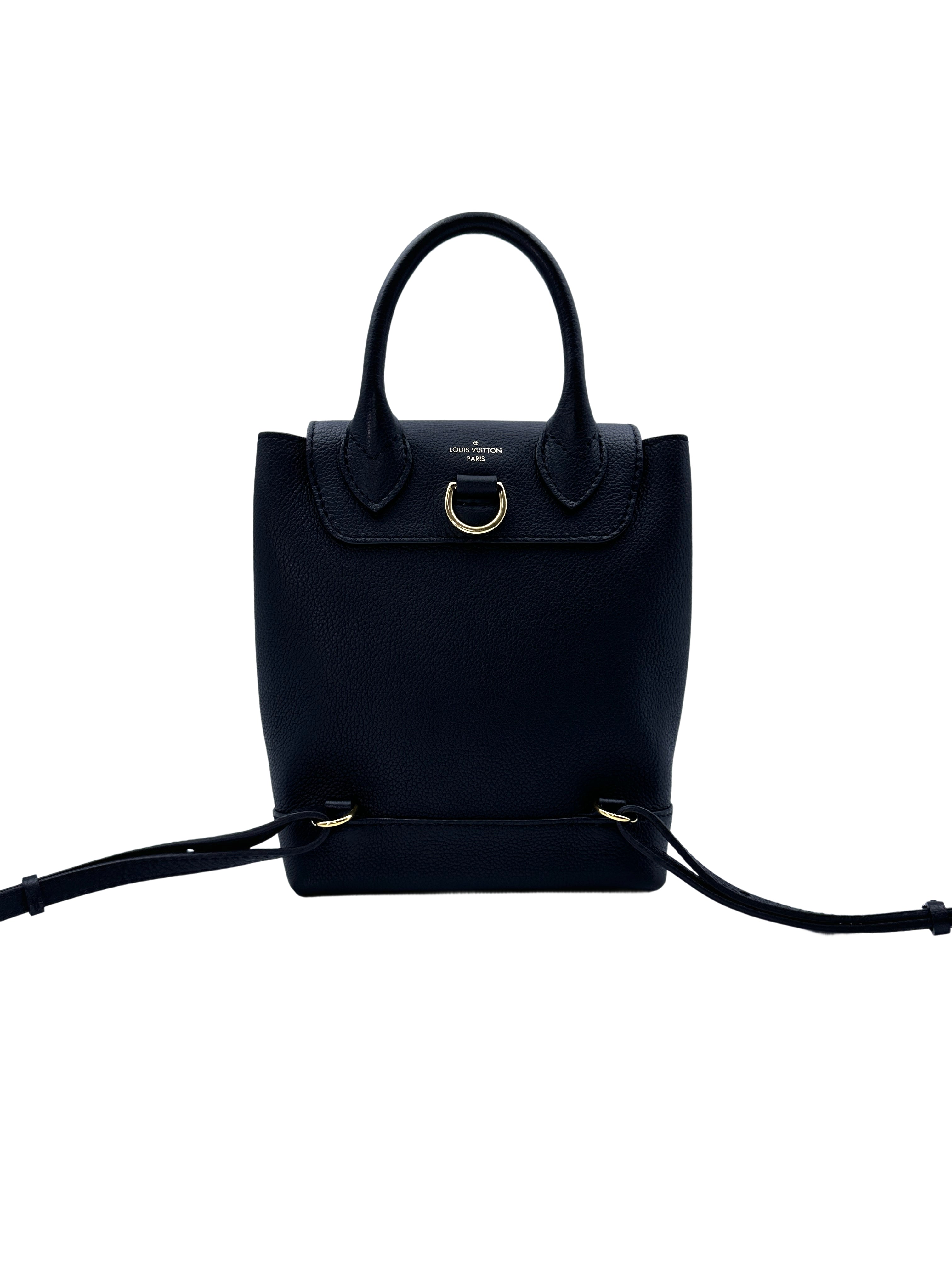 Louis Vuitton Lockme Black Taurillon Leather Backpack LV2014