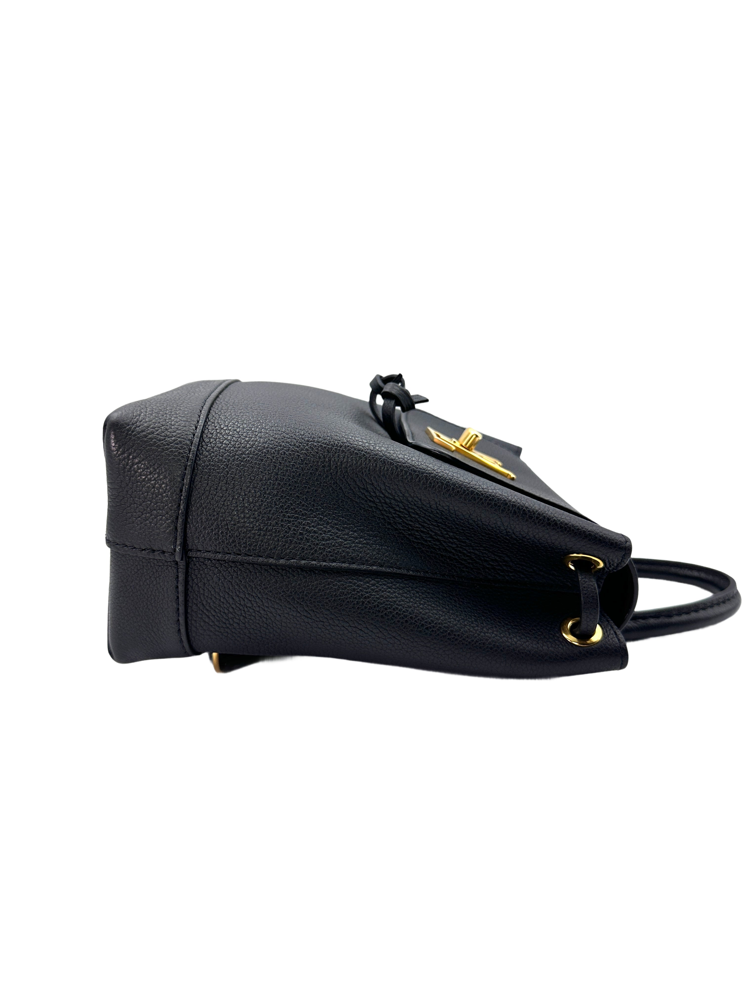 Louis Vuitton Lockme Black Taurillon Leather Backpack LV2014