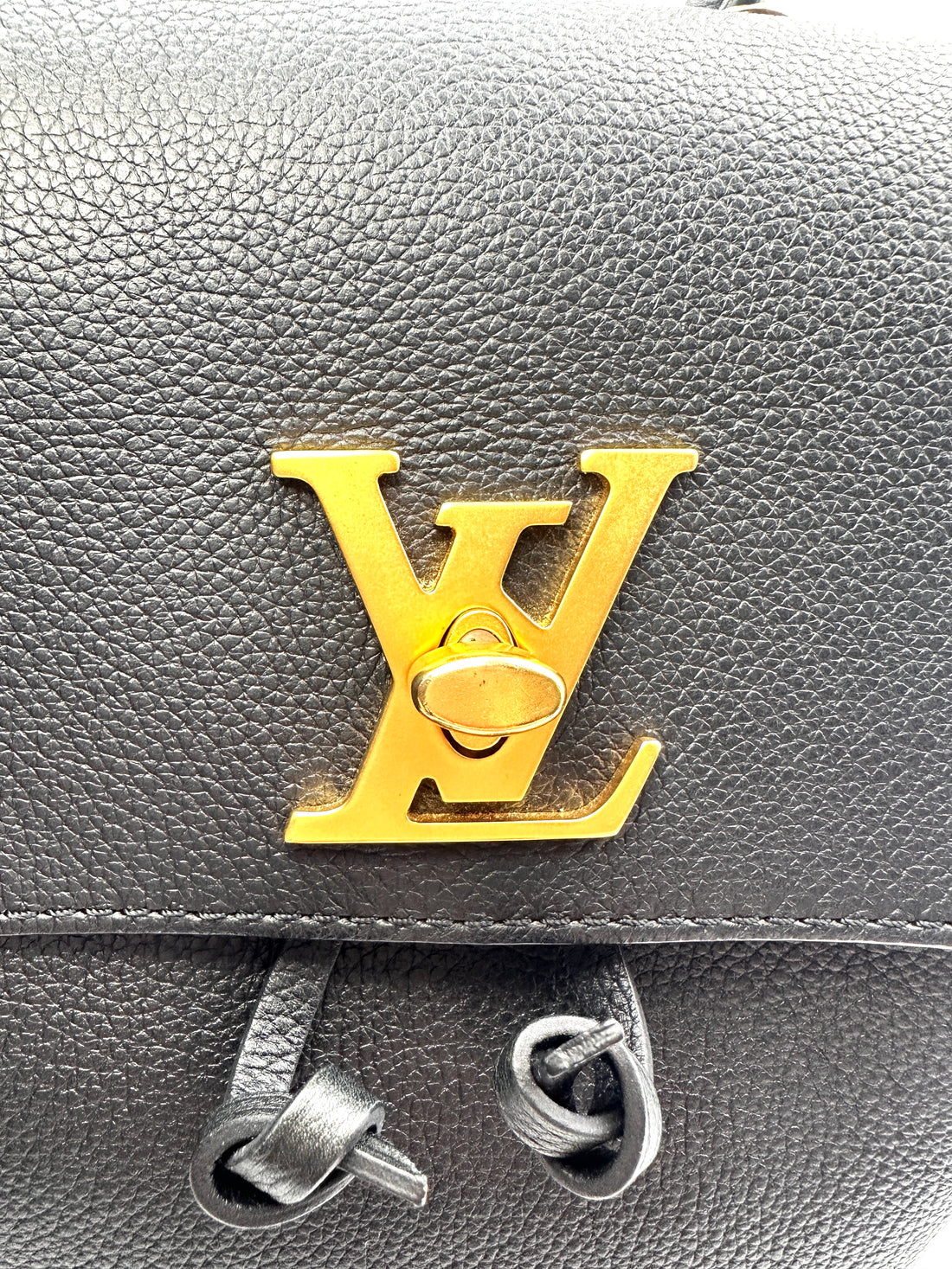Louis Vuitton Lockme Black Taurillon Leather Backpack LV2014