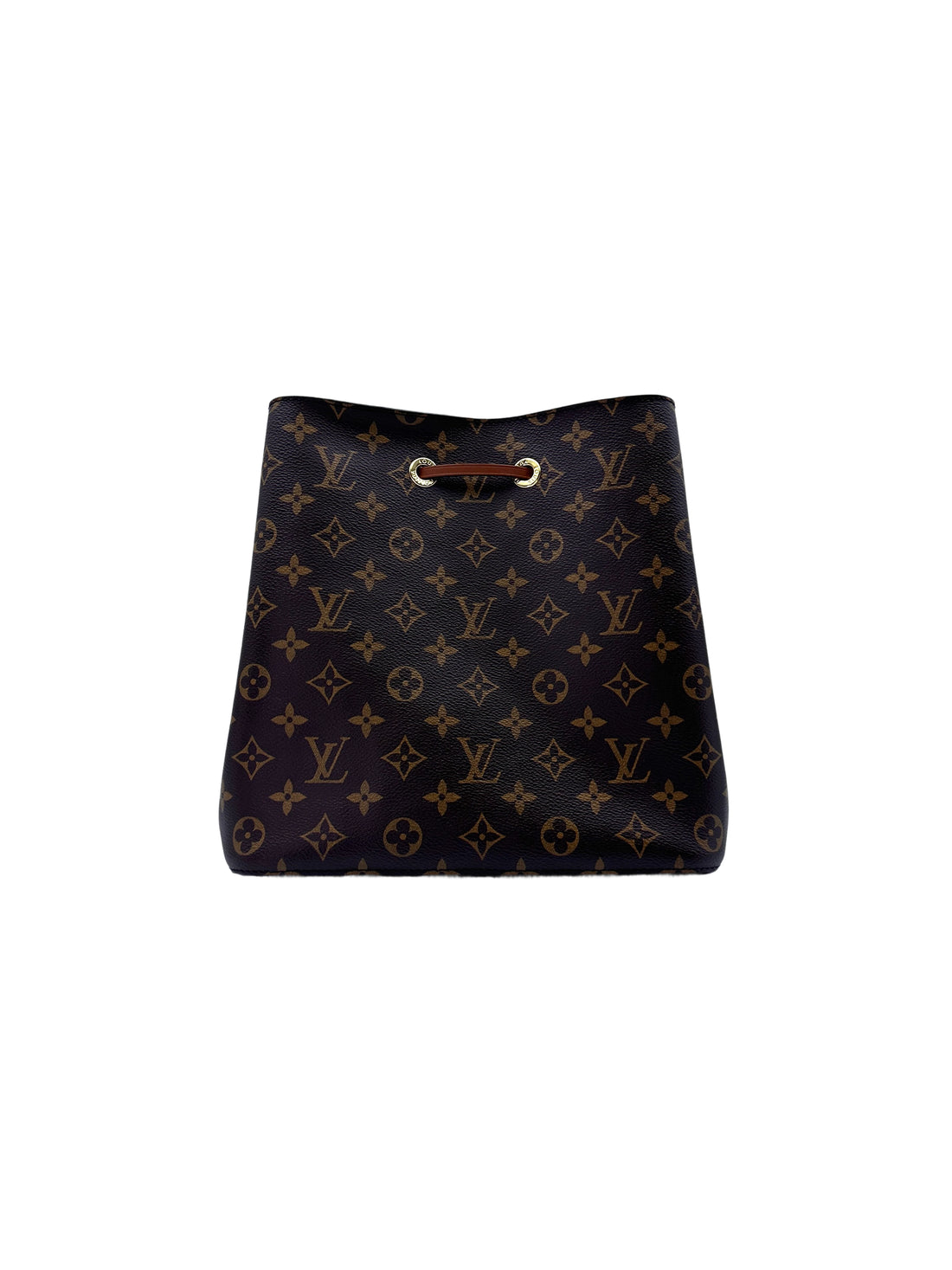Louis Vuitton NeoNeo Monogram Canvas Bucket Bag With Brown Drawstring LV2020