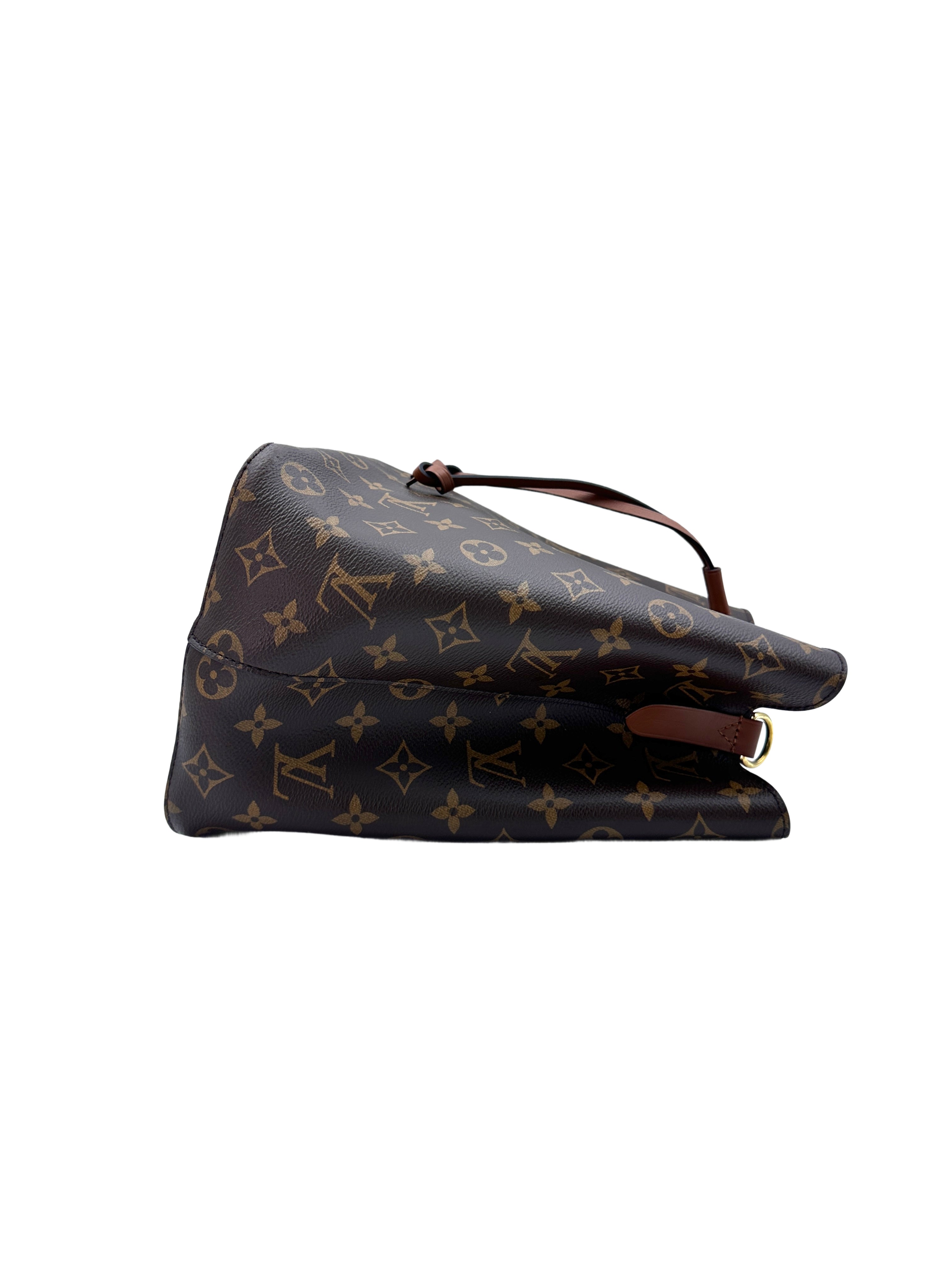 Louis Vuitton NeoNeo Monogram Canvas Bucket Bag With Brown Drawstring LV2020
