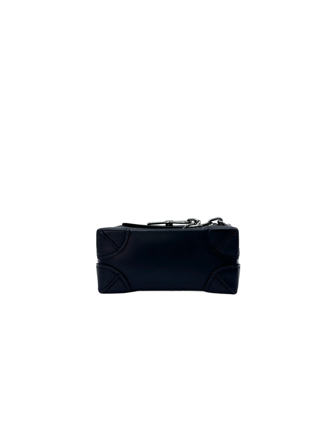 Louis Vuitton Nano Steamer Black Monogram Eclipse Canvas Handle Bag LV2019