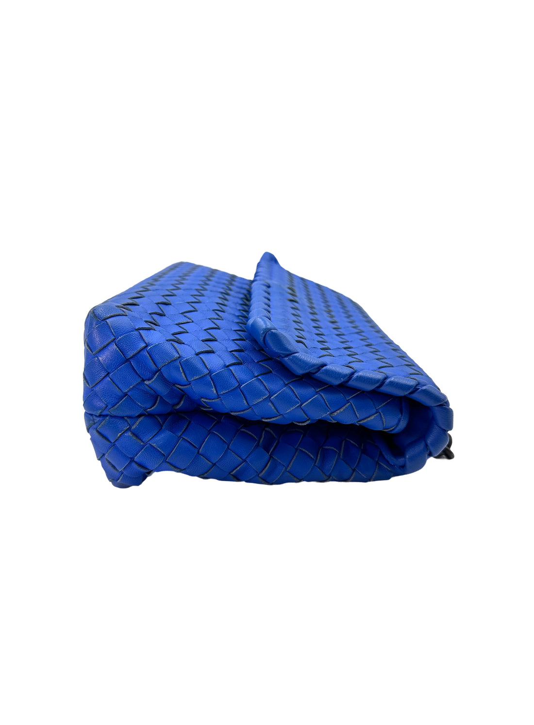 Bottega Veneta Olimpia Blue Intrecciato Leather Medium Size Shoulder Bag LV2021