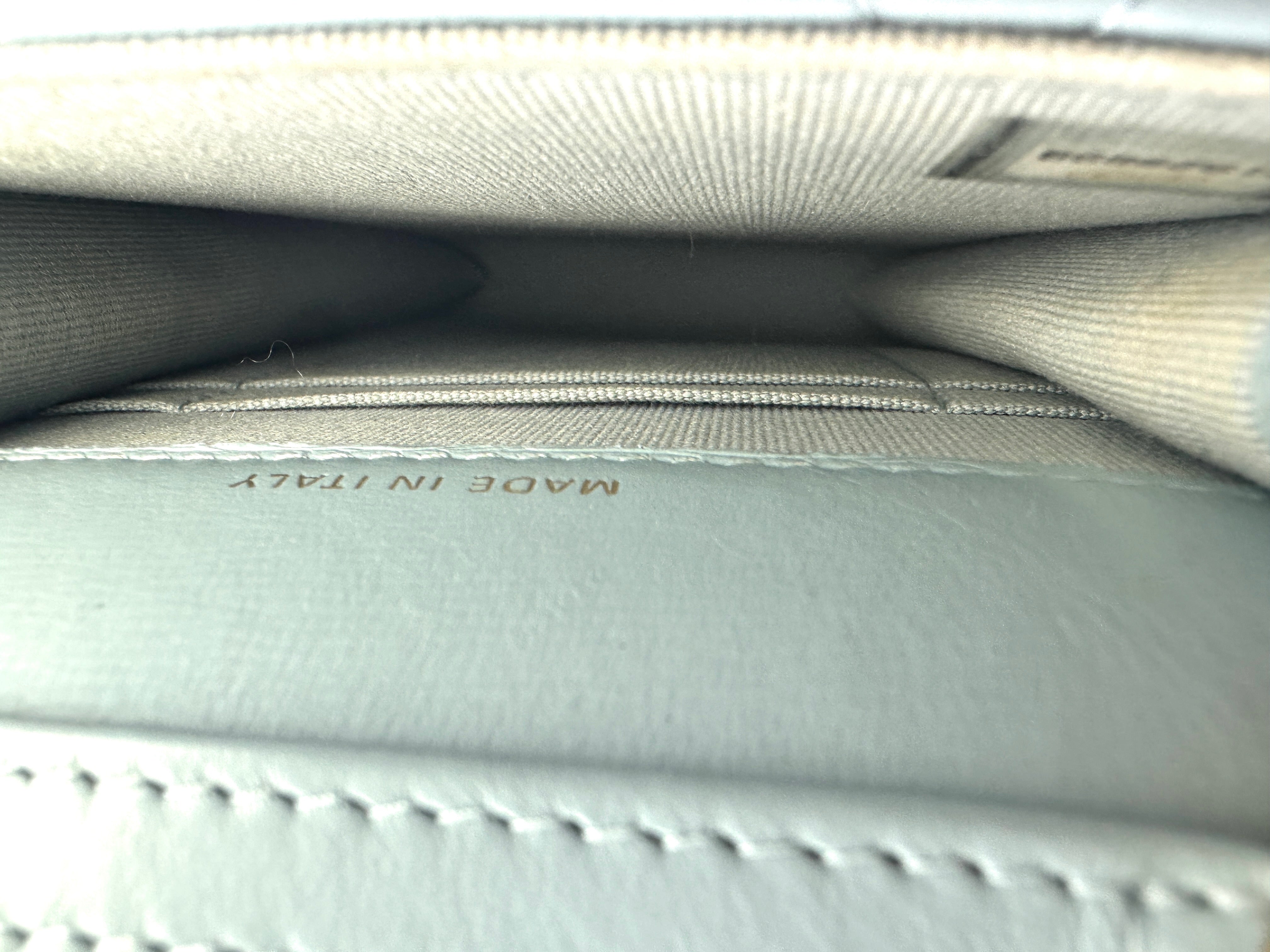 Chanel Light Blue Quilted Leather Flap Phone Bag With Gold Hardware(31***98) CC1455