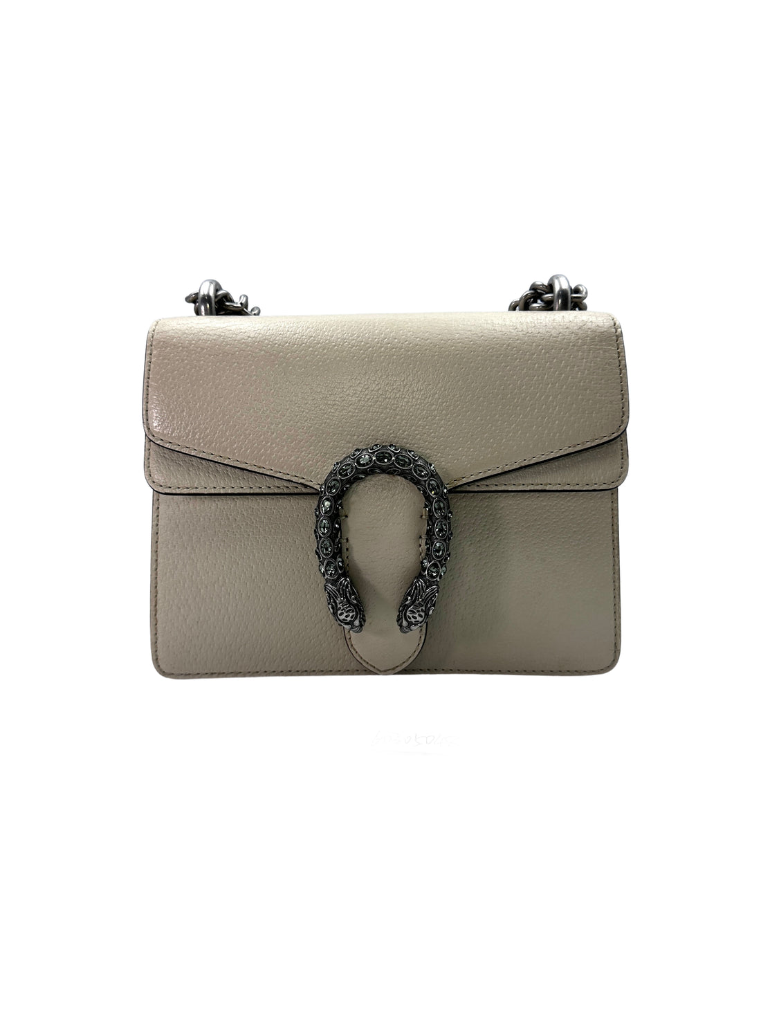 Gucci Dionysus Beige Leather Small Size Chain Shoulder Bag GG646