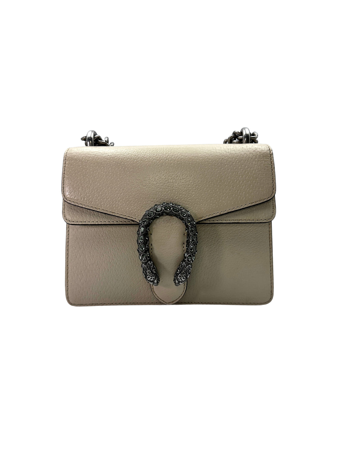 Gucci Dionysus Beige Leather Small Size Chain Shoulder Bag GG646