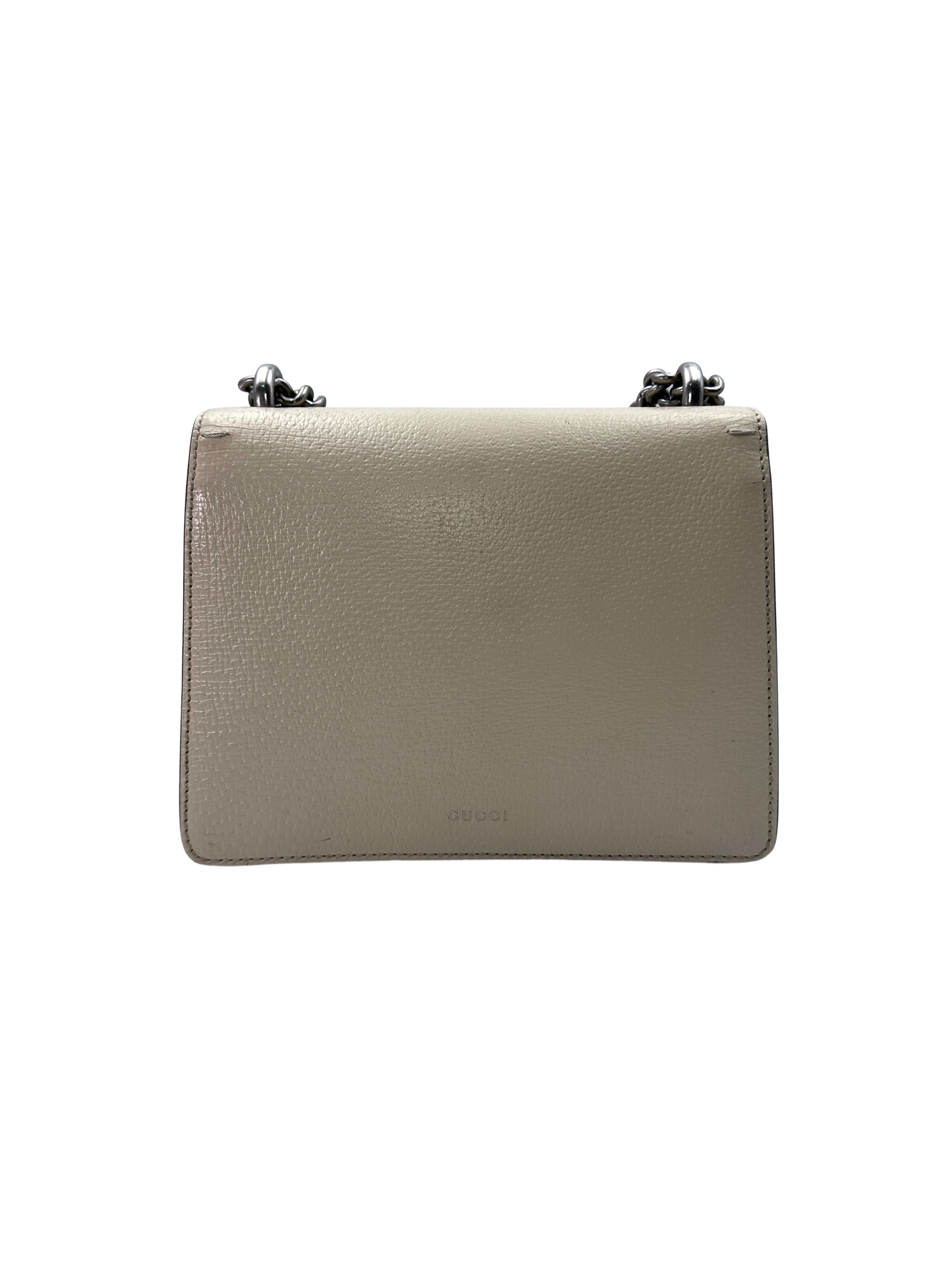 Gucci Dionysus Beige Leather Small Size Chain Shoulder Bag GG646