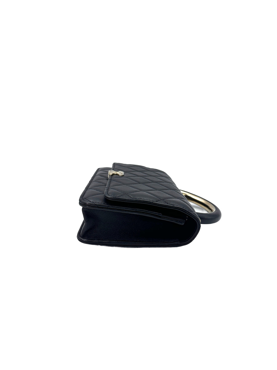 Chanel 22A Black Quilted Wallet On Chain(PC***5H) CC1460