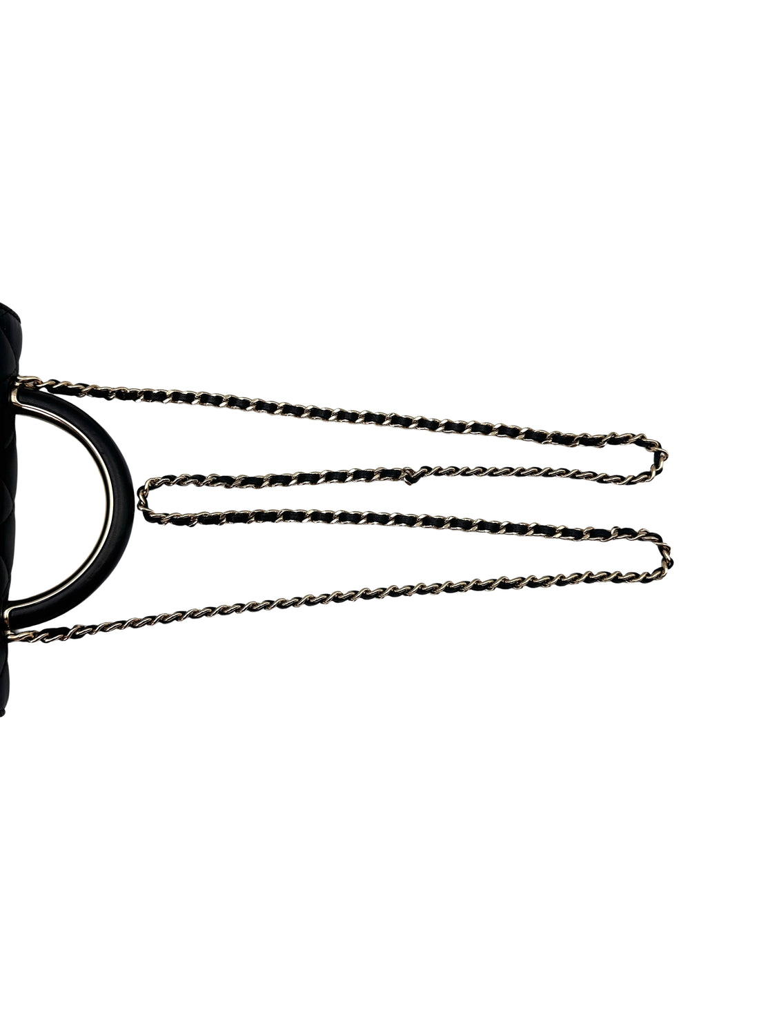 Chanel 22A Black Quilted Wallet On Chain(PC***5H) CC1460