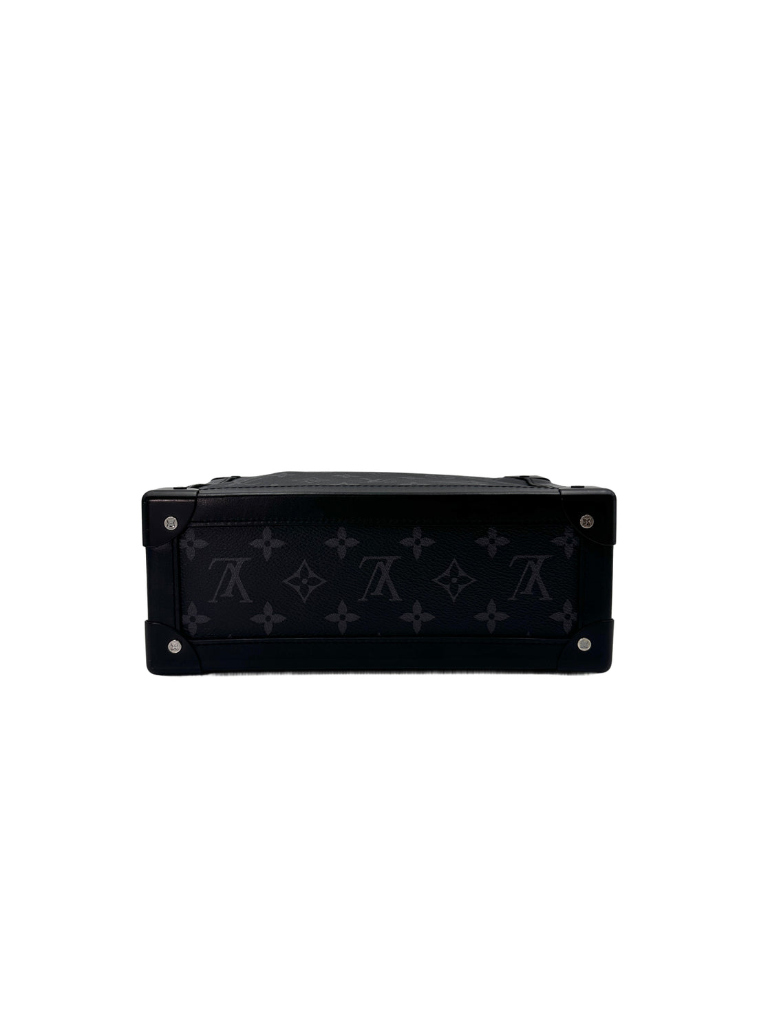 Louis Vuitton Soft Trunk Black Monogram Eclipse Canvas Shoulder Bag LV2026