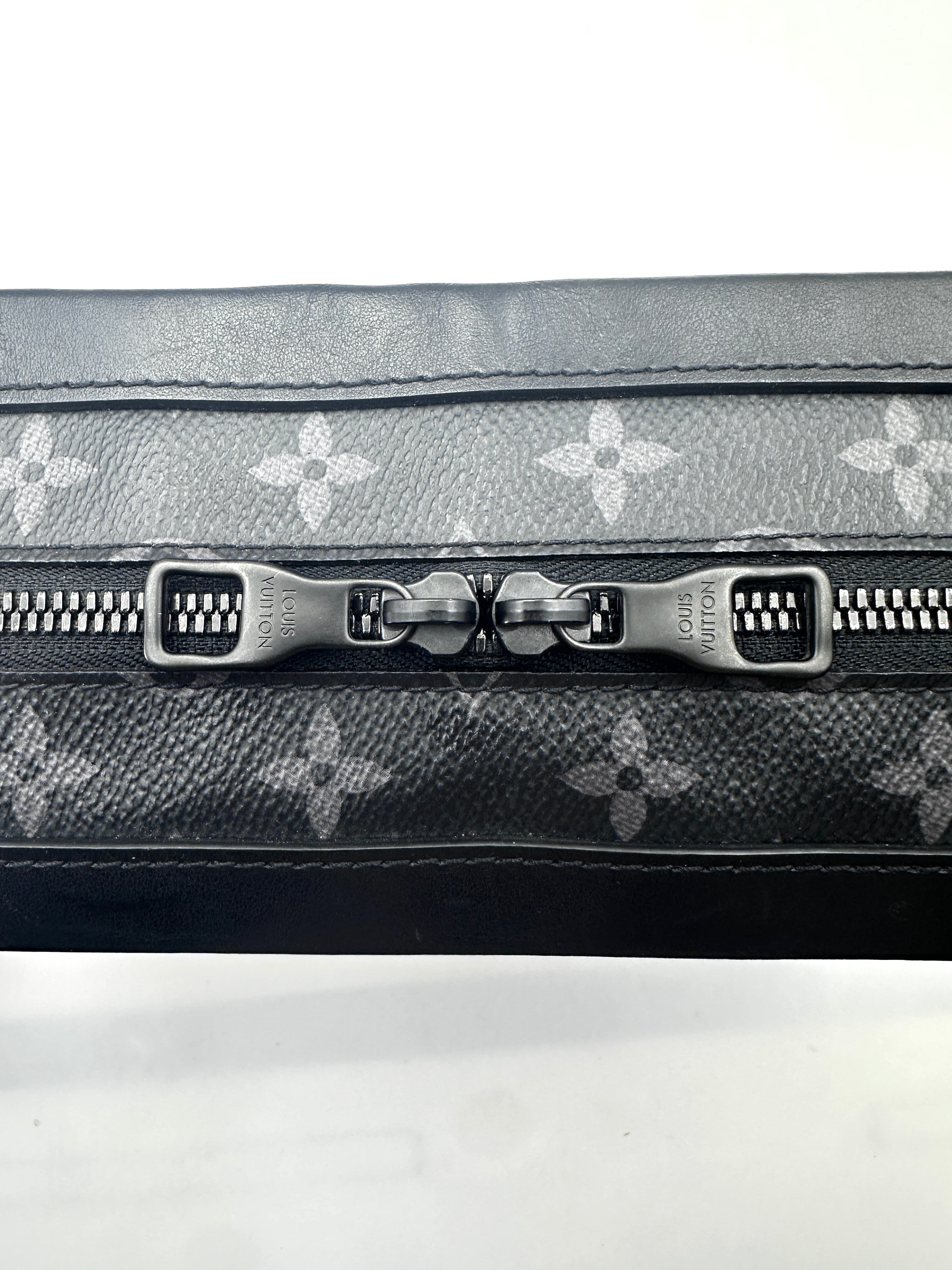 Louis Vuitton Soft Trunk Black Monogram Eclipse Canvas Shoulder Bag LV2026