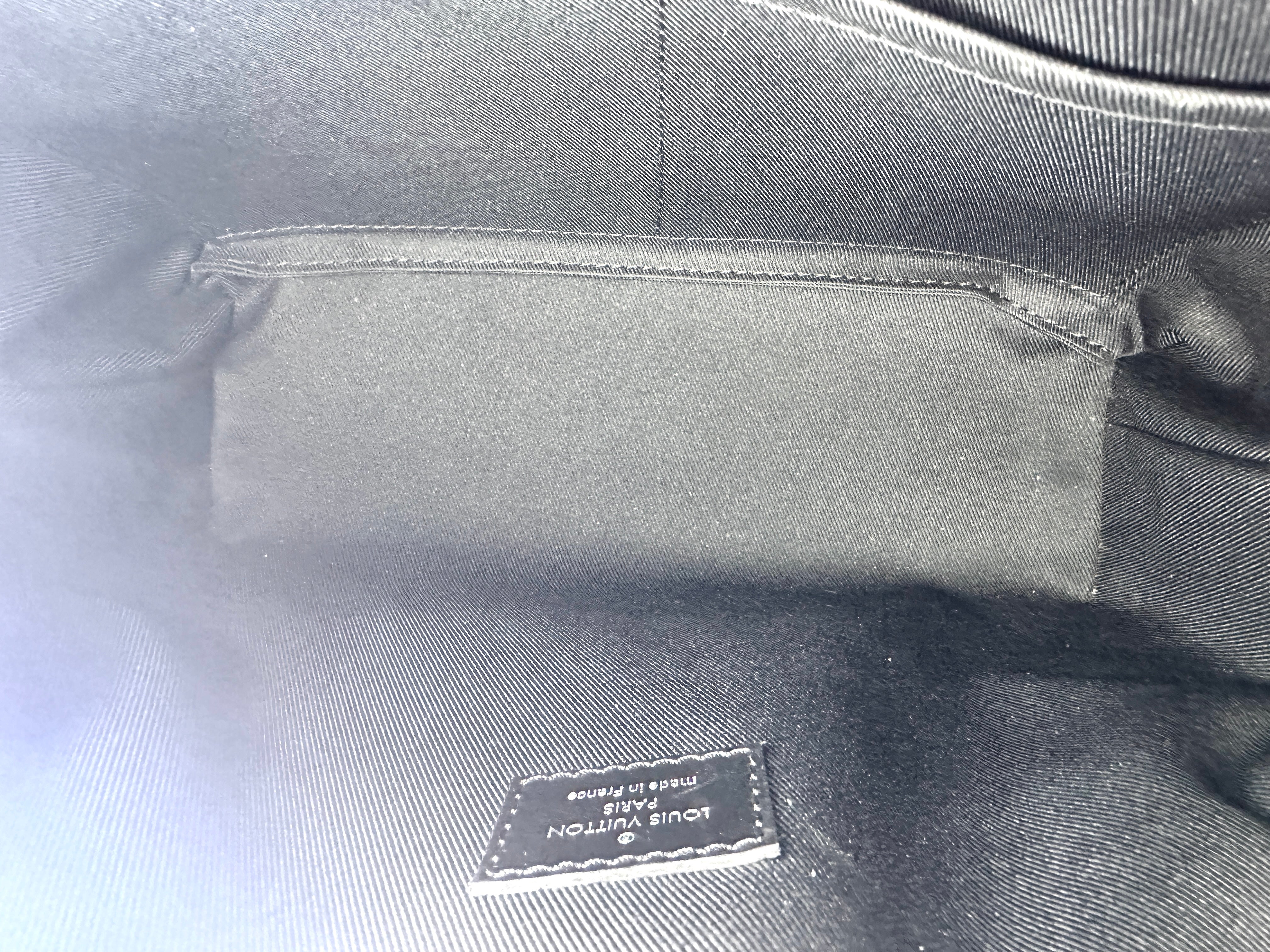 Louis Vuitton Soft Trunk Black Monogram Eclipse Canvas Shoulder Bag LV2026