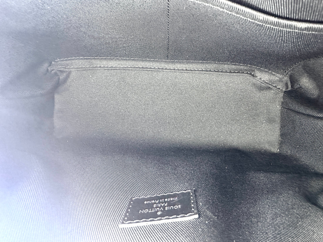 Louis Vuitton Soft Trunk Black Monogram Eclipse Canvas Shoulder Bag LV2026