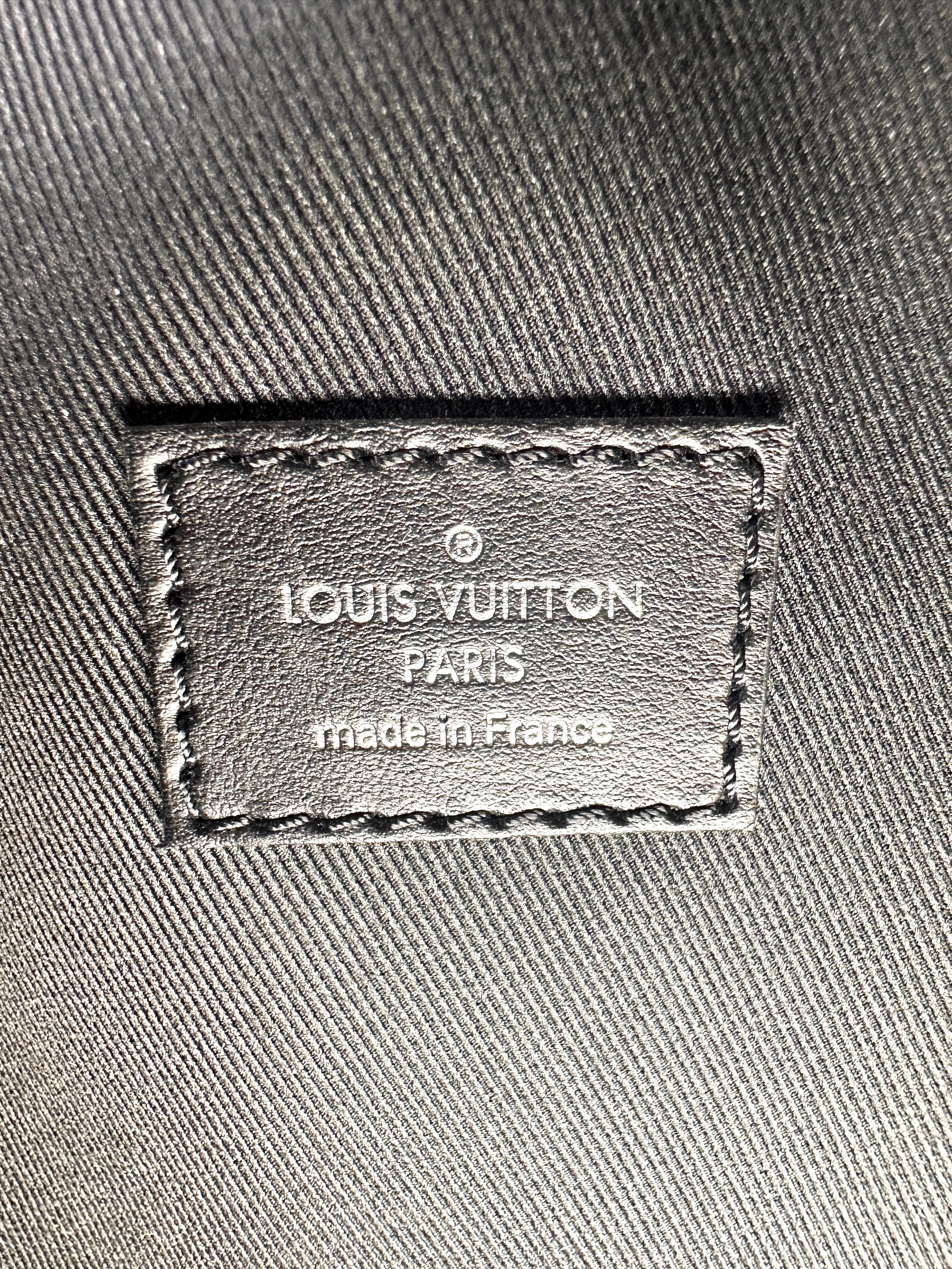 Louis Vuitton Soft Trunk Black Monogram Eclipse Canvas Shoulder Bag LV2026