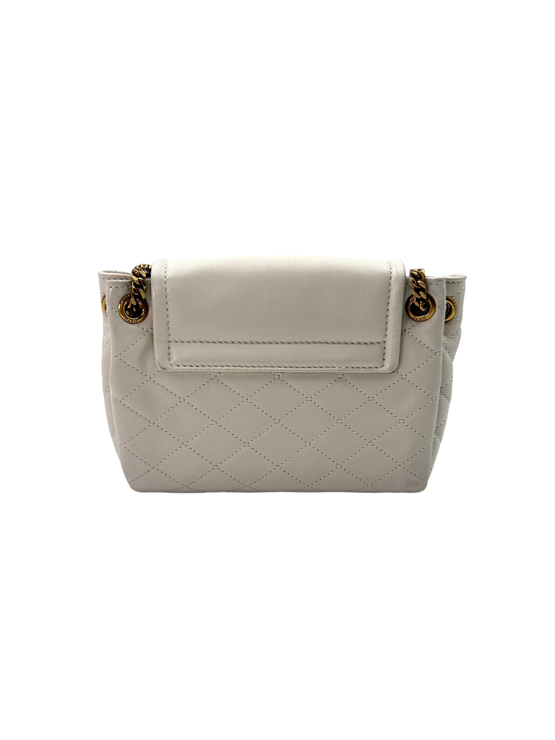 Saint Laurent Nolita White Quilted Leather Chain Shoulder Bag SL167