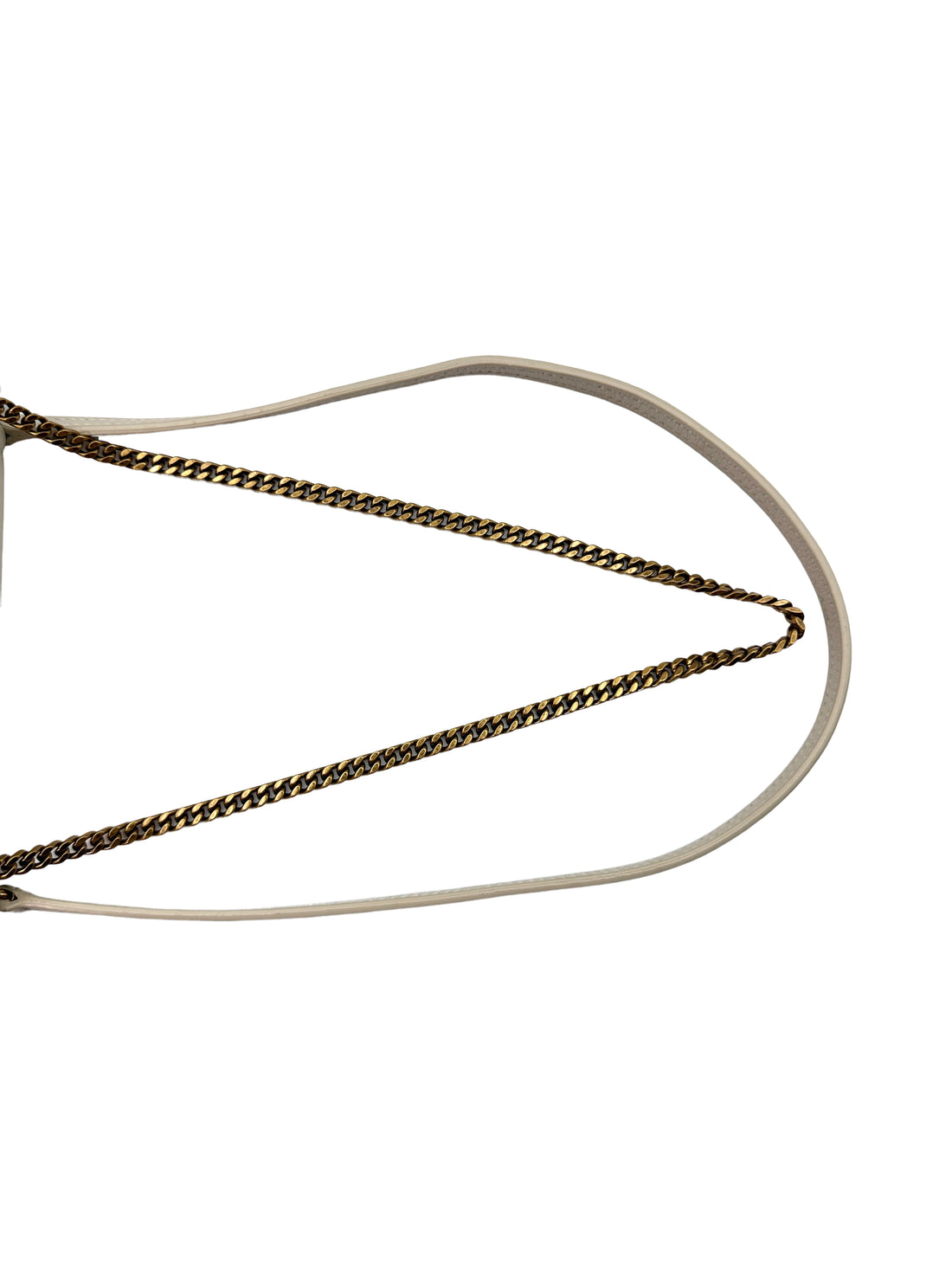 Saint Laurent Nolita White Quilted Leather Chain Shoulder Bag SL167