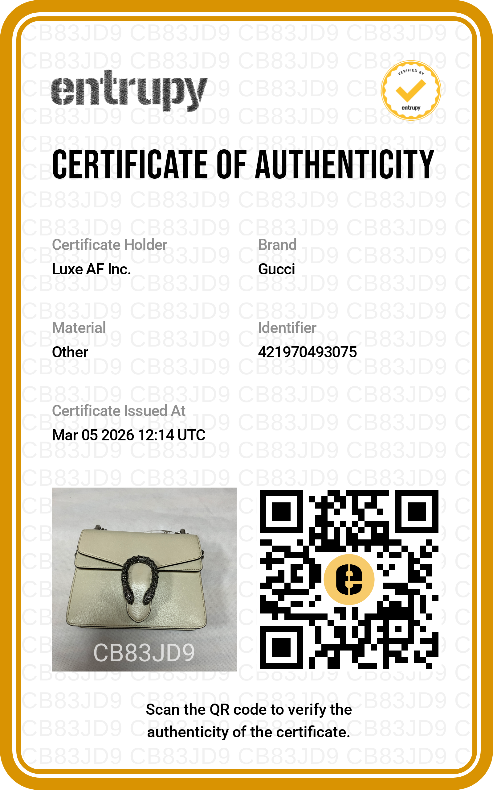 Gucci Dionysus Beige Leather Small Size Chain Shoulder Bag GG646