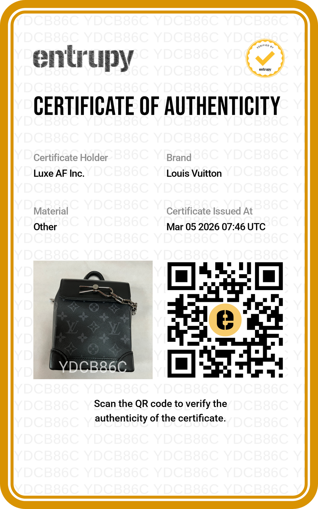 Louis Vuitton Nano Steamer Black Monogram Eclipse Canvas Handle Bag LV2019