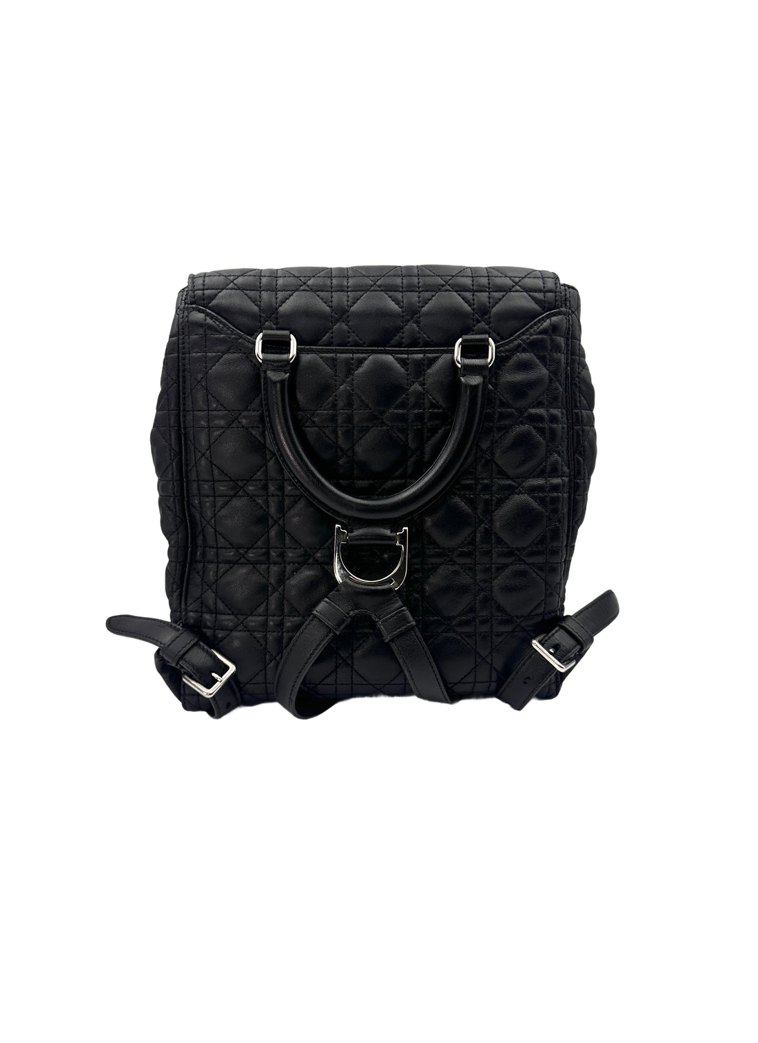 Christian Dior Stardust Black Cannage Leather Backpcak DR533