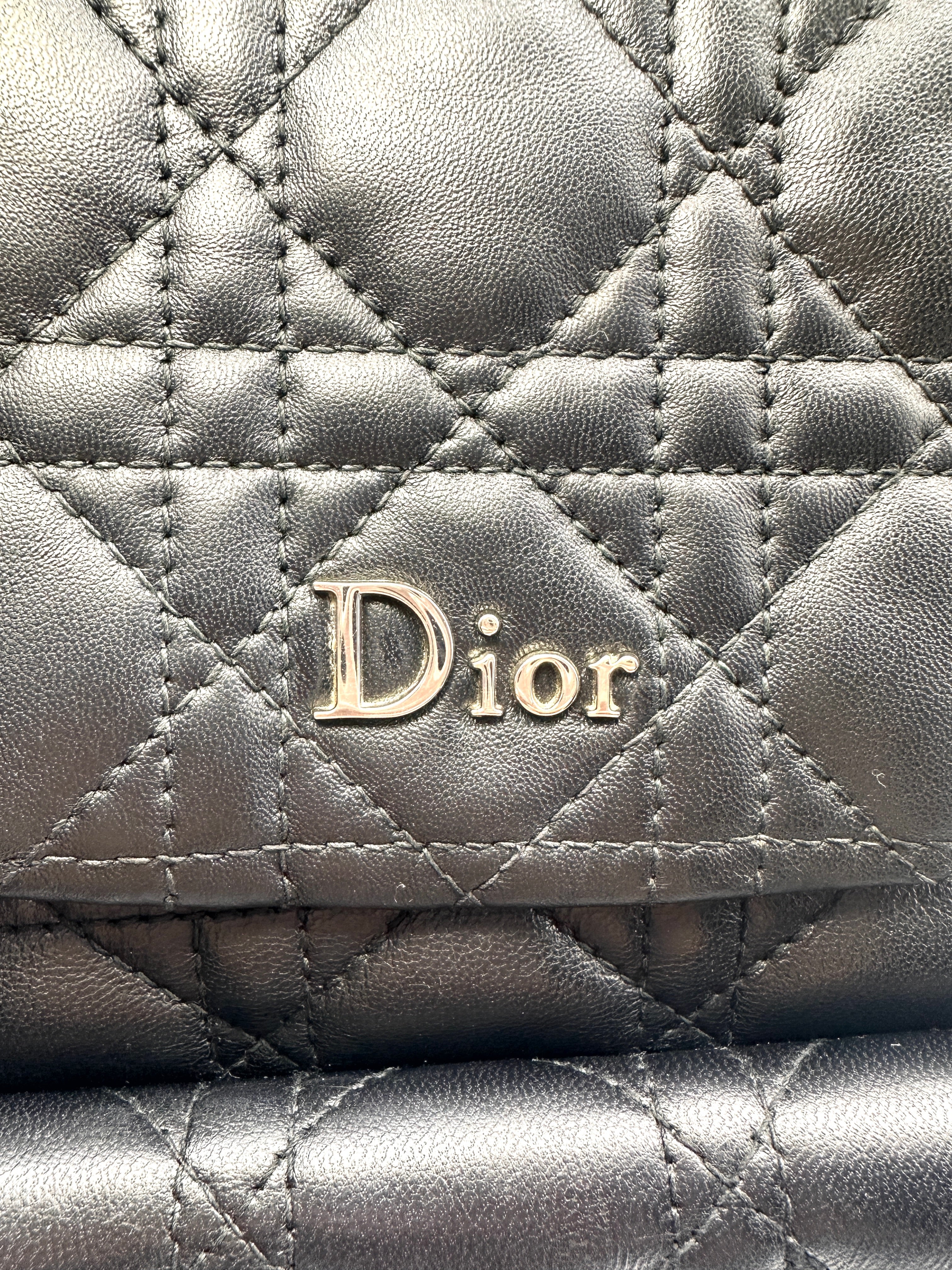 Christian Dior Stardust Black Cannage Leather Backpcak DR533