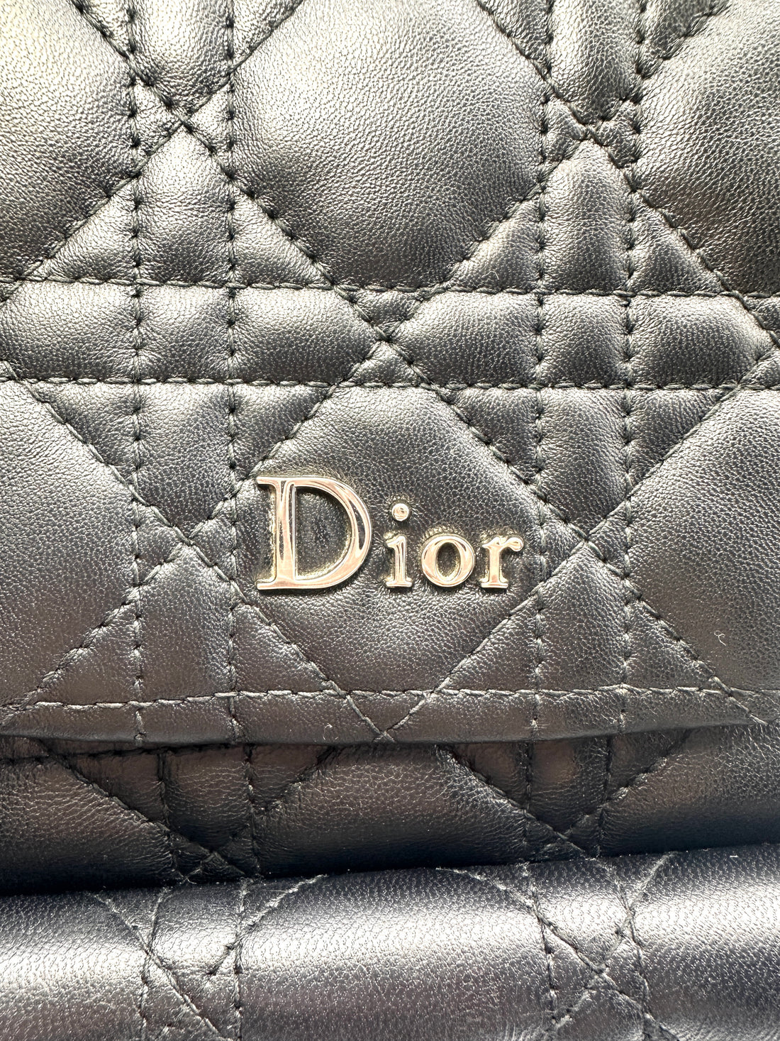 Christian Dior Stardust Black Cannage Leather Backpcak DR533