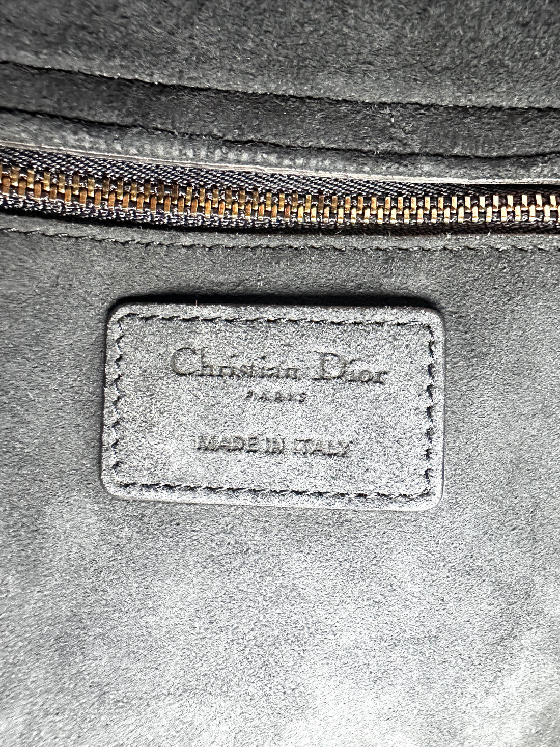Christian Dior Lady Dior Blue Studded Cannage Denim Handle Bag With Gold Charms DR528