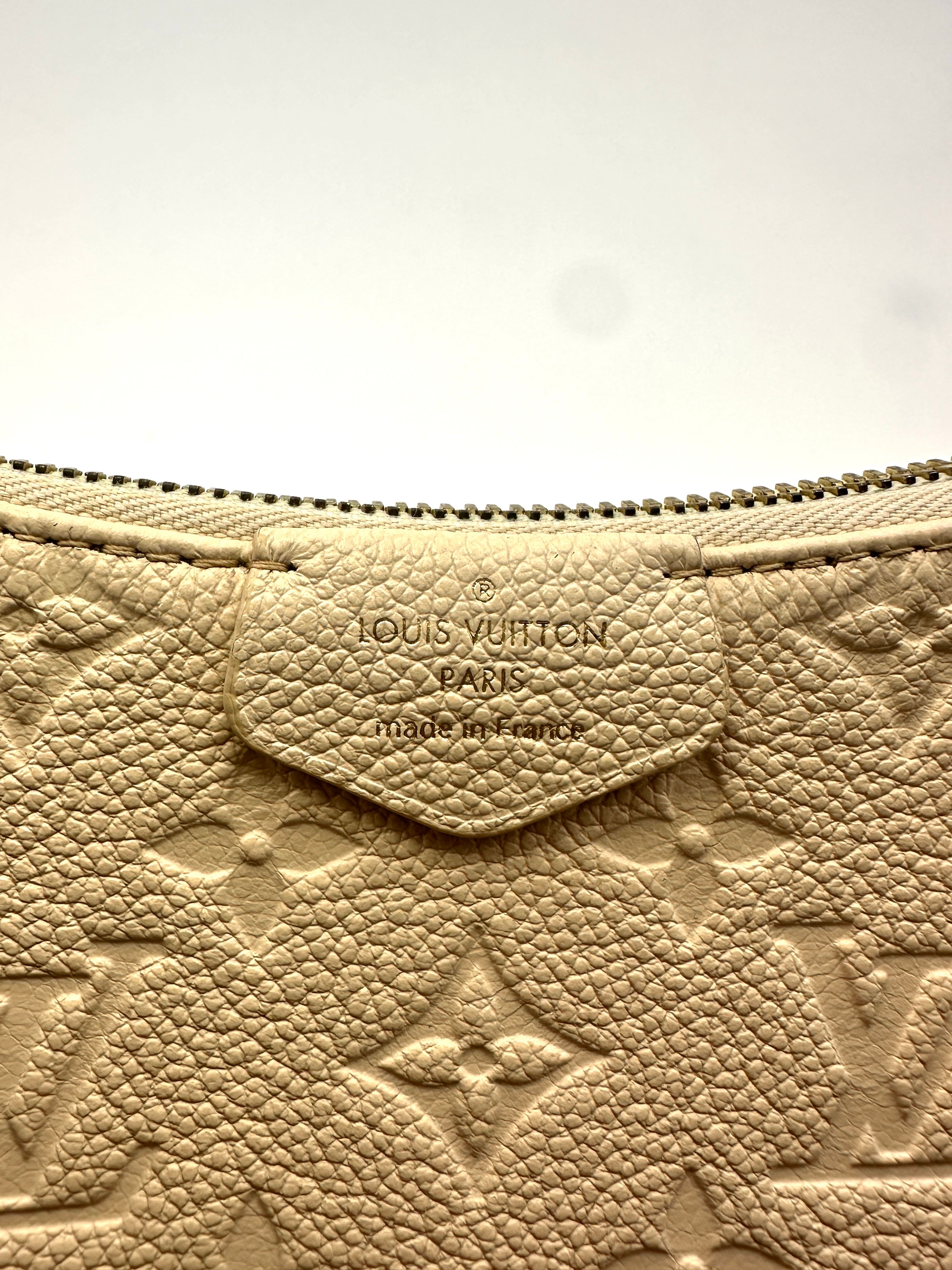 Louis Vuitton Easy Pouch On Strap White Monogram Empreinte Leather Pouch LV2022