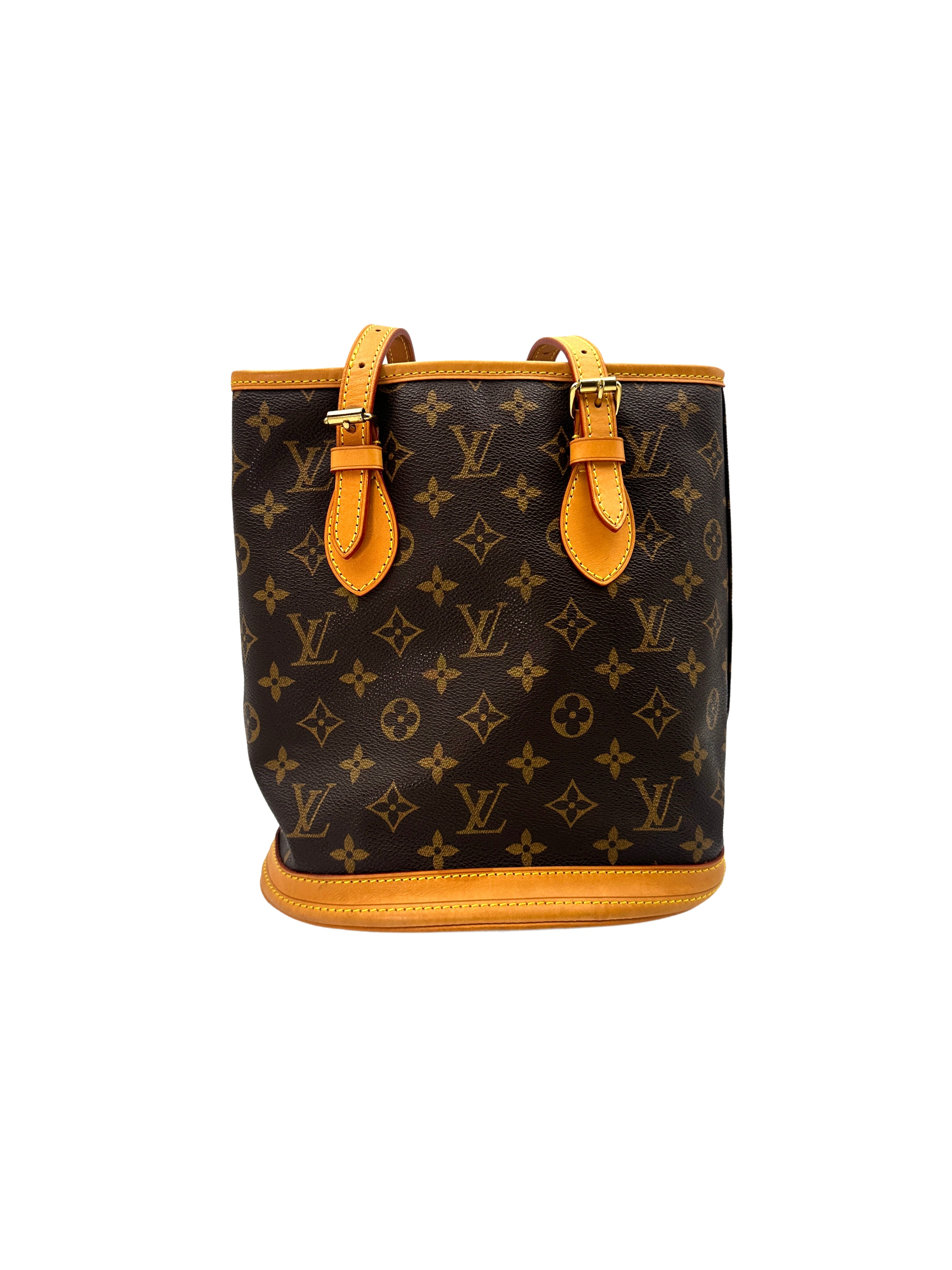 Louis Vuitton Monogram Bucket Brown Canvas Shoulder Bag LV2030