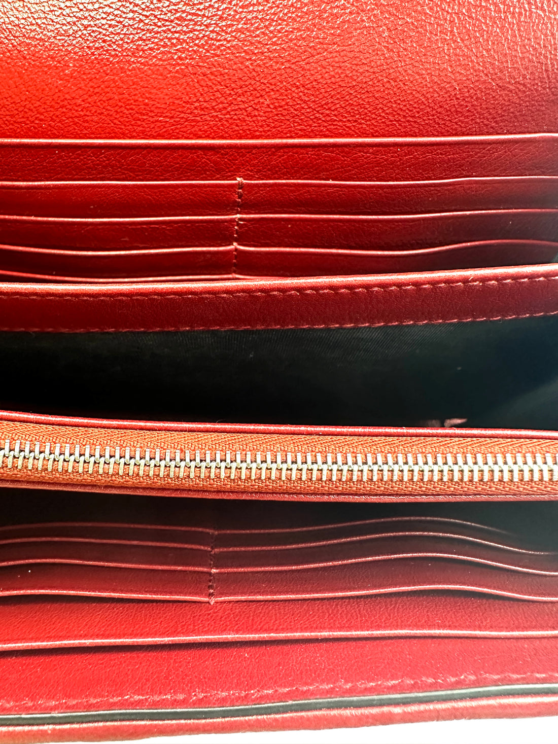 Gucci Dionysus GG Black/White Tweed Wallet On Chain With Red Trim GG647