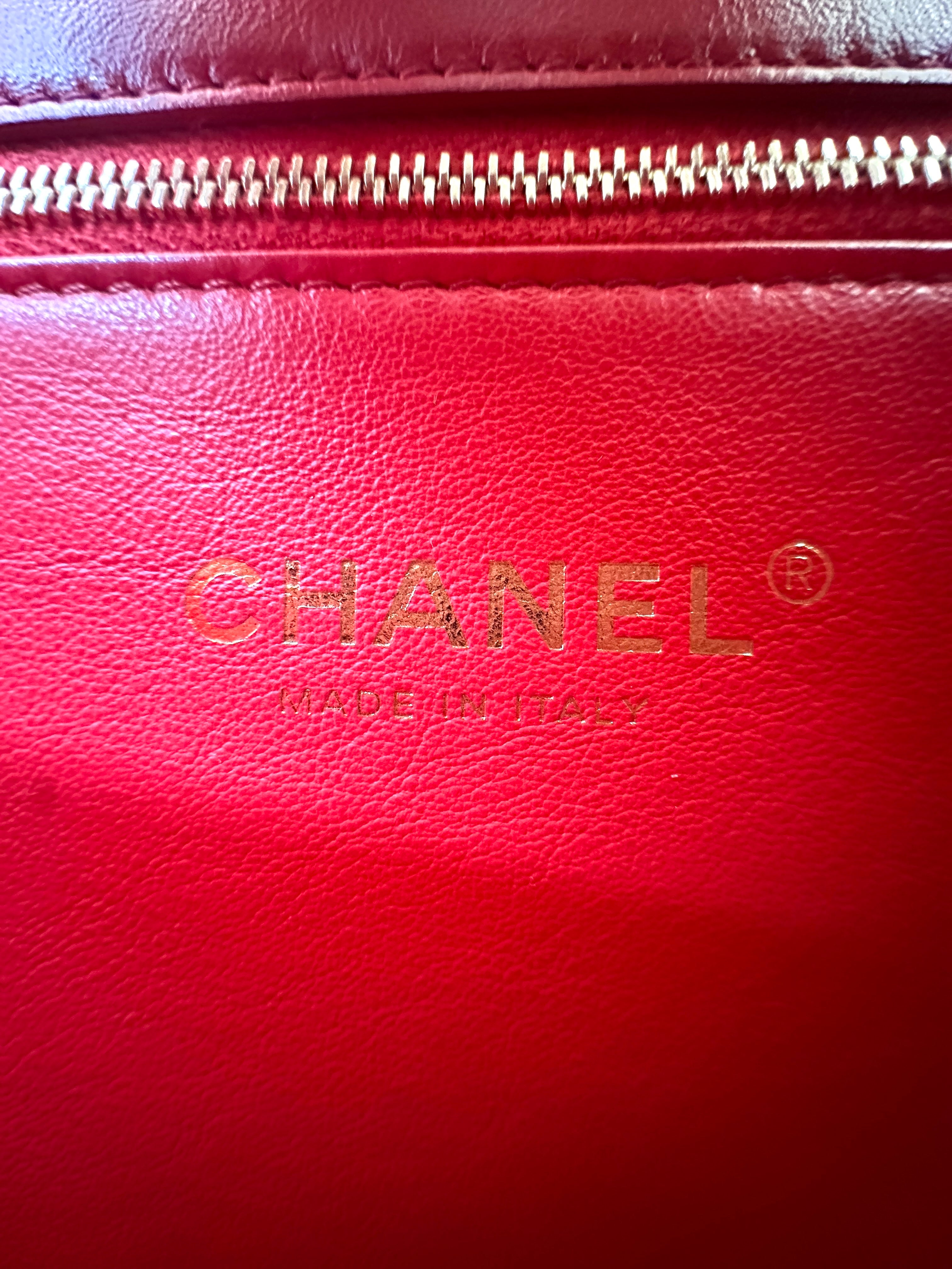 Chanel CoCo Luxe Red Quilted Calfskin Flap Bag(29***07) CC1462
