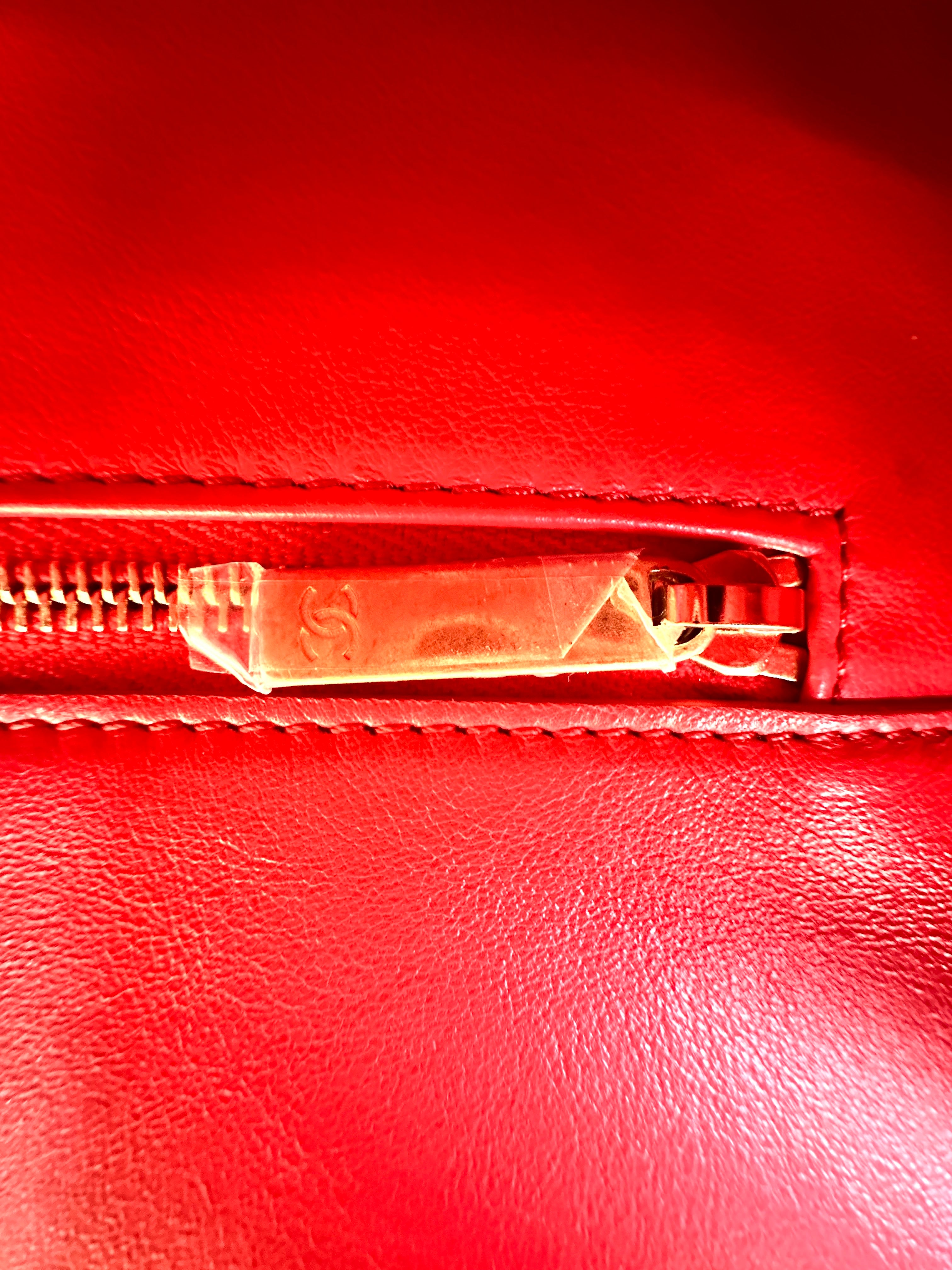 Chanel CoCo Luxe Red Quilted Calfskin Flap Bag(29***07) CC1462