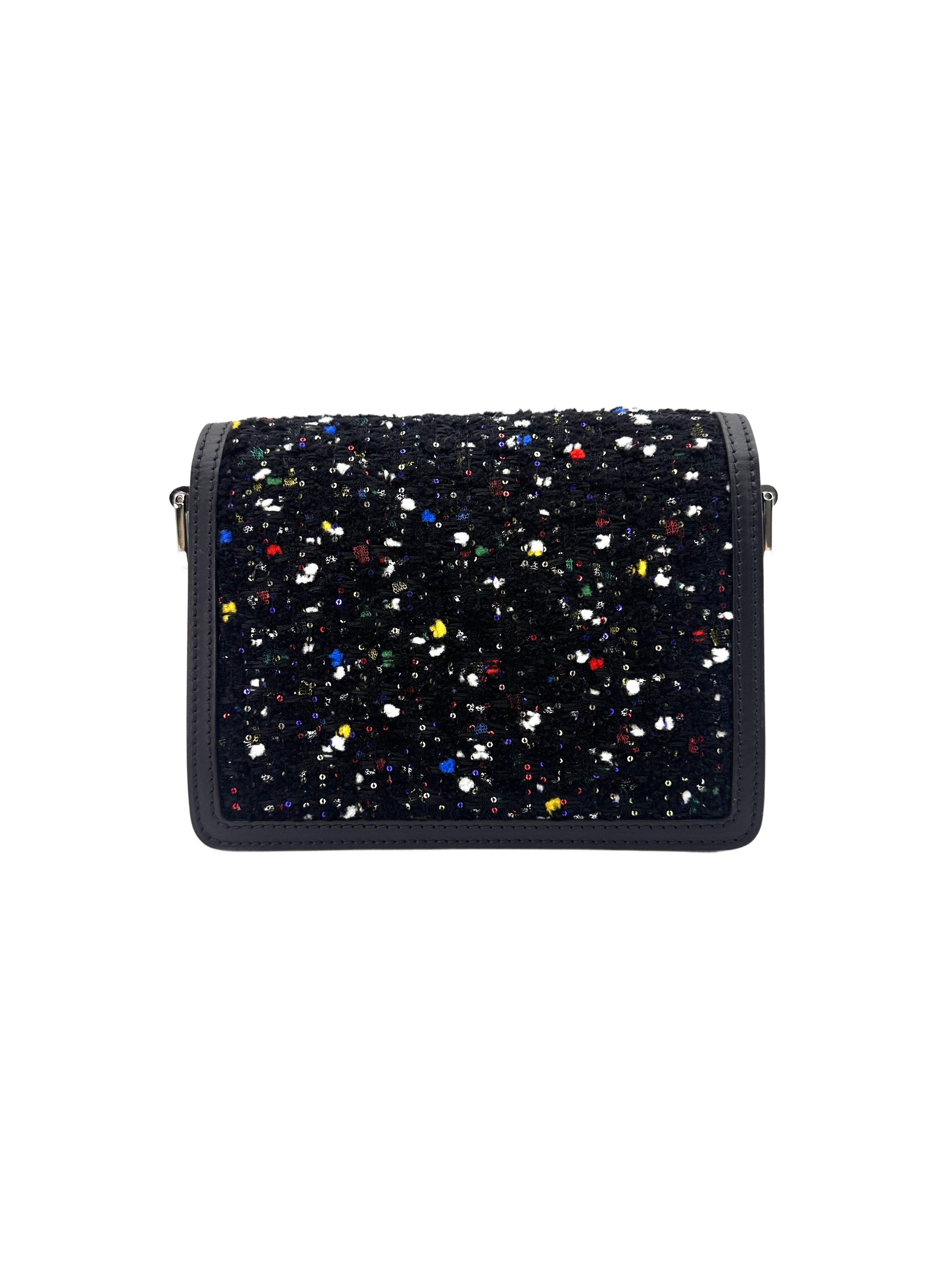 Louis Vuitton Dauphine Black Tweed & Spangles Shoulder Bag LV2036