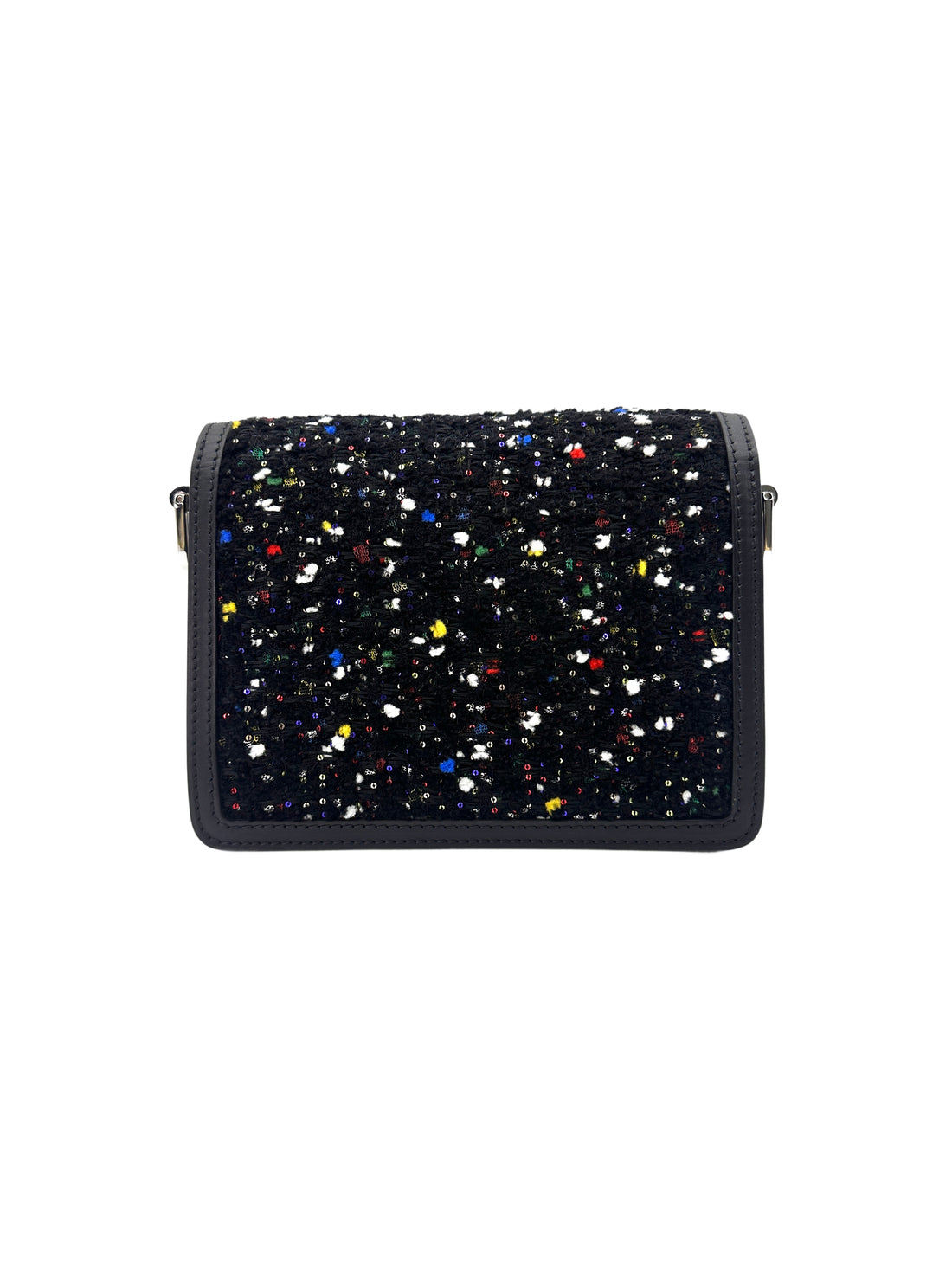 Louis Vuitton Dauphine Black Tweed & Spangles Shoulder Bag LV2036