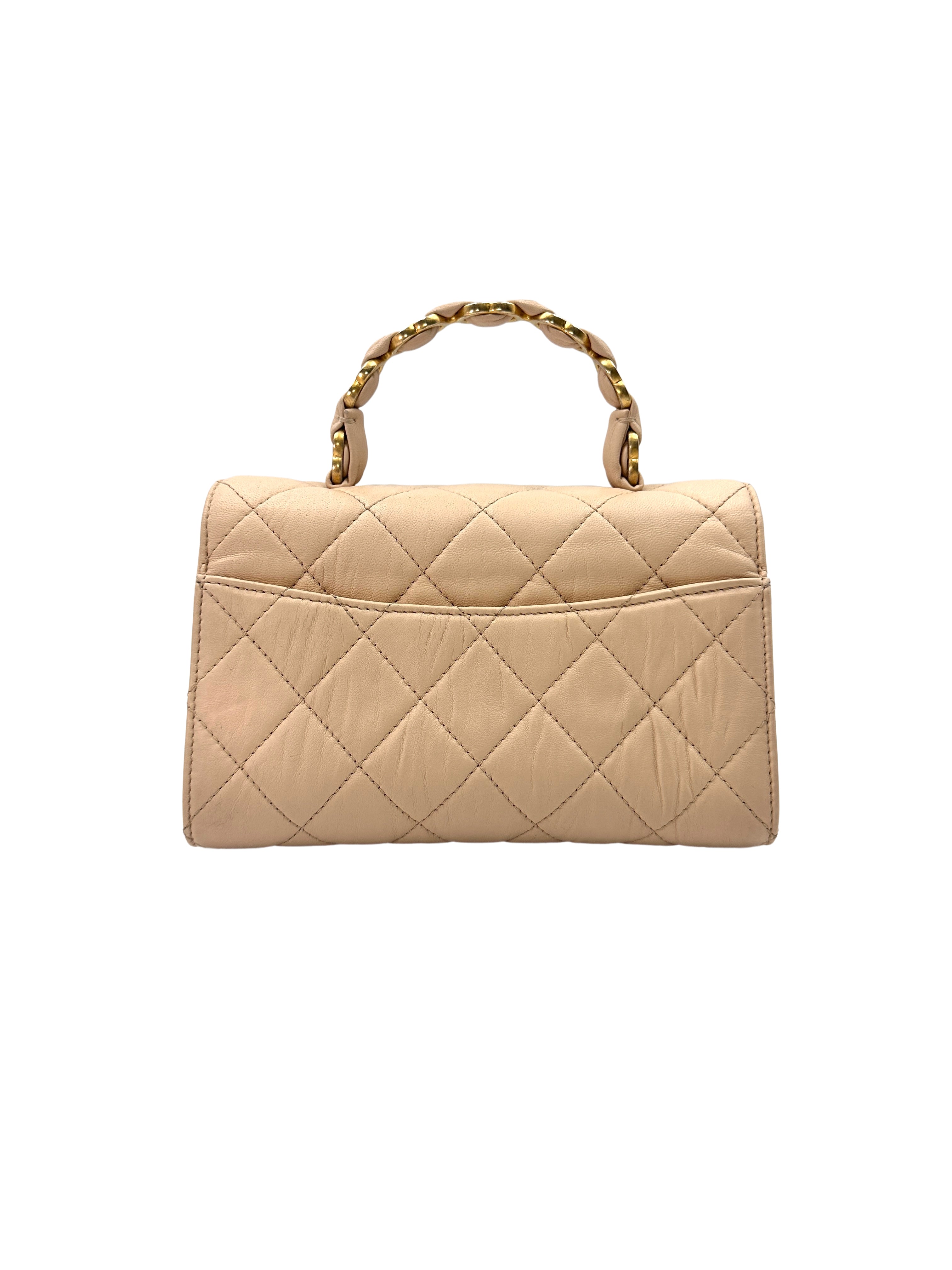 Chanel CoCo Handle Pink Quilted Lambskin Small Size Handle Bag(31***97) CC1464